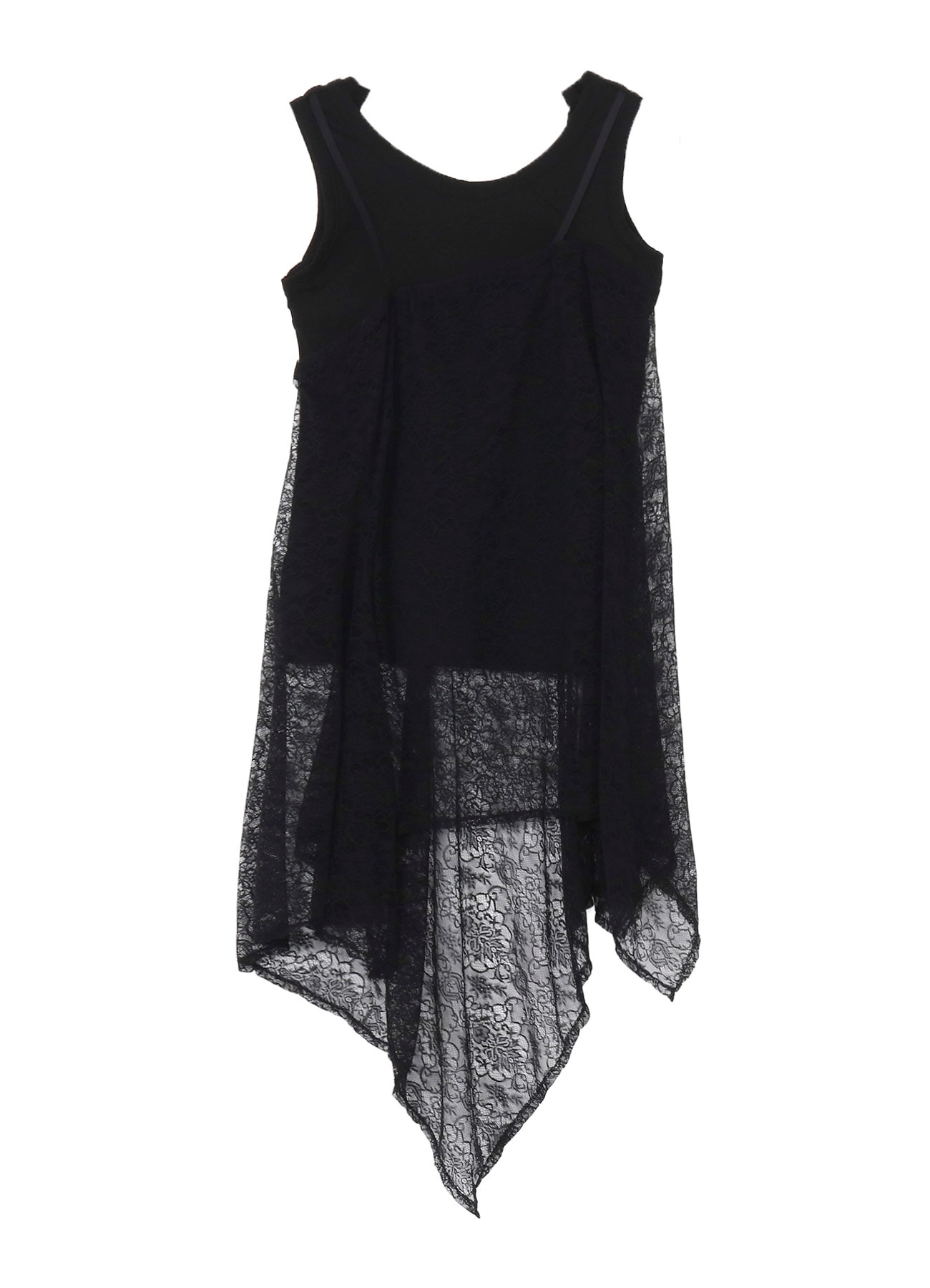 COTTON SINGLE JERSEY LACE TANK TOP