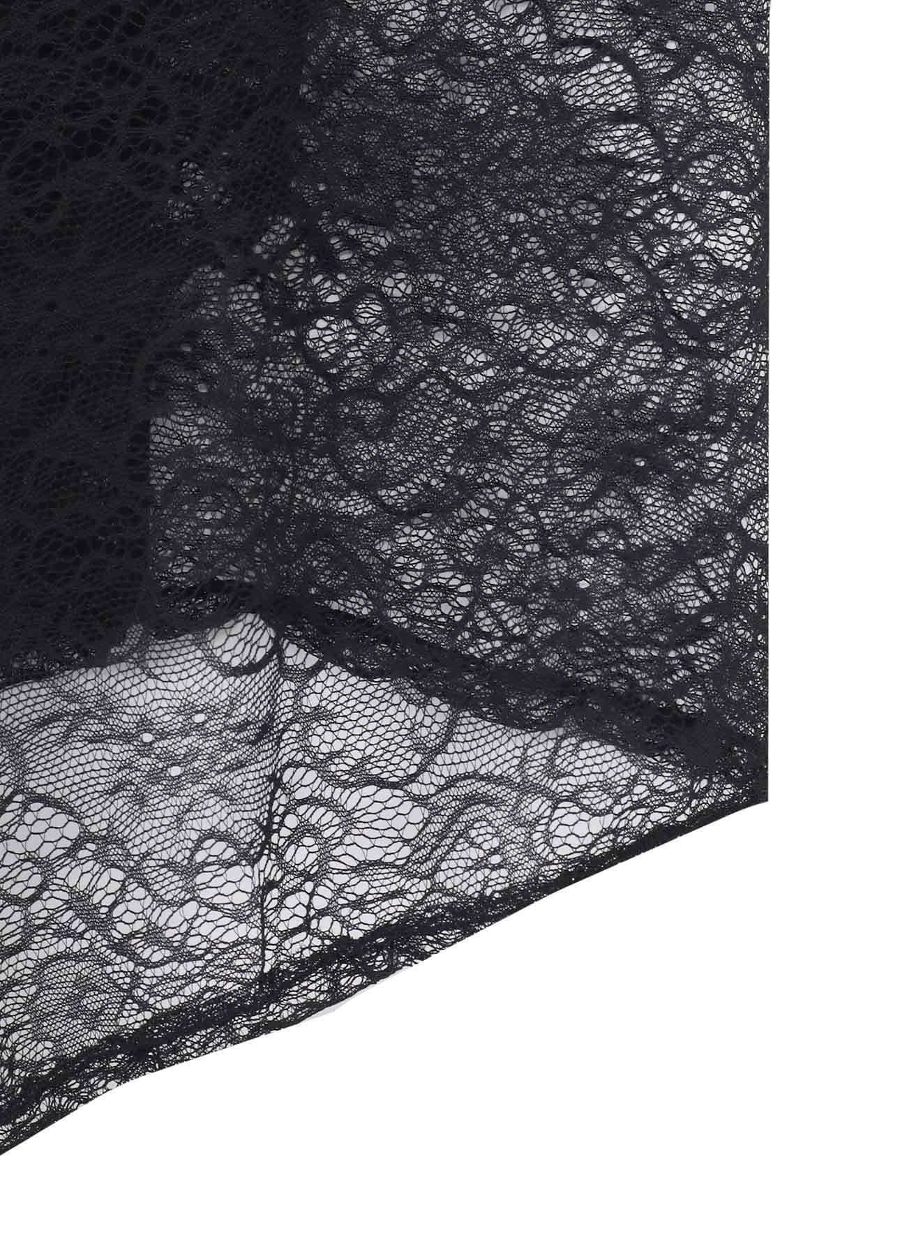 COTTON SINGLE JERSEY LACE TANK TOP