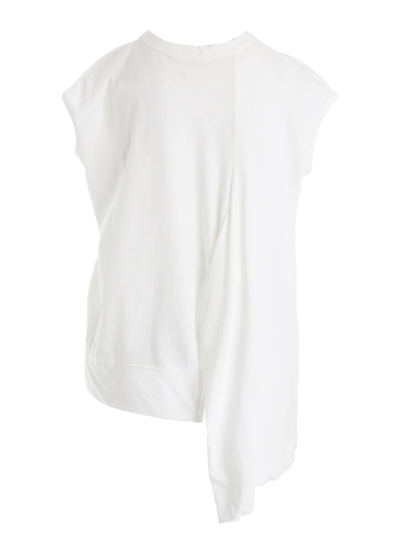 COTTON SINGLE JERSEY V TWISTED T-SHIRT