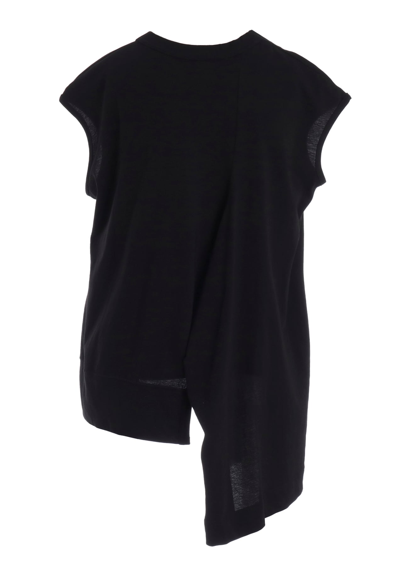 COTTON SINGLE JERSEY V TWISTED T-SHIRT