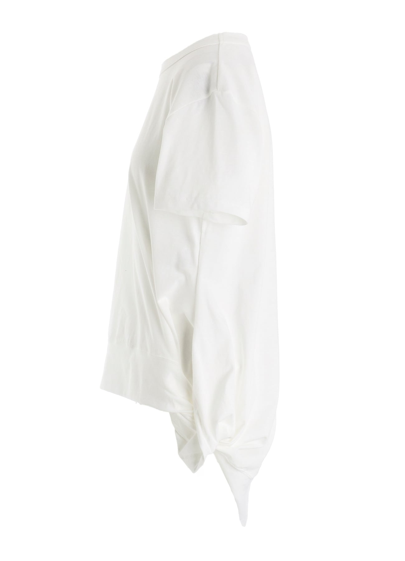 COTTON SINGLE JERSEY V TWISTED T-SHIRT