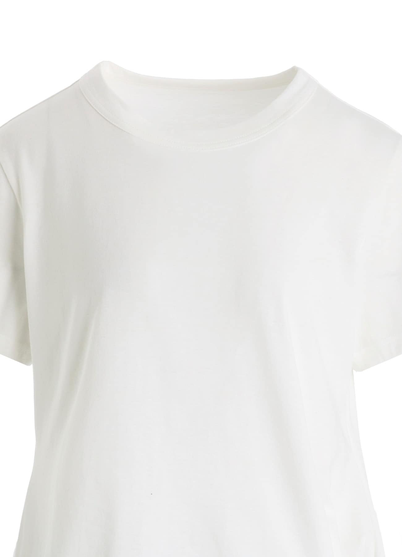 COTTON SINGLE JERSEY V TWISTED T-SHIRT
