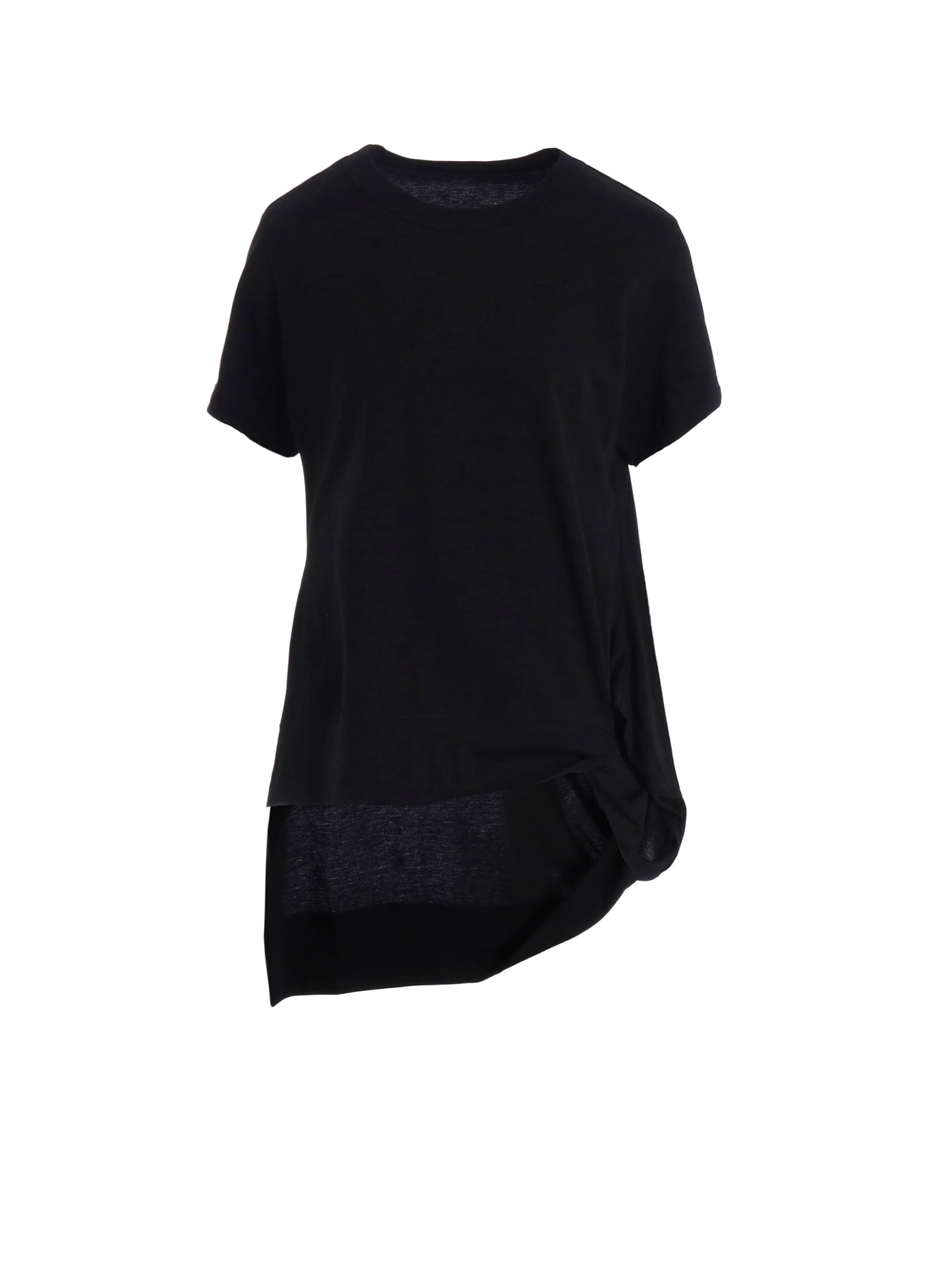 COTTON SINGLE JERSEY V TWISTED T-SHIRT