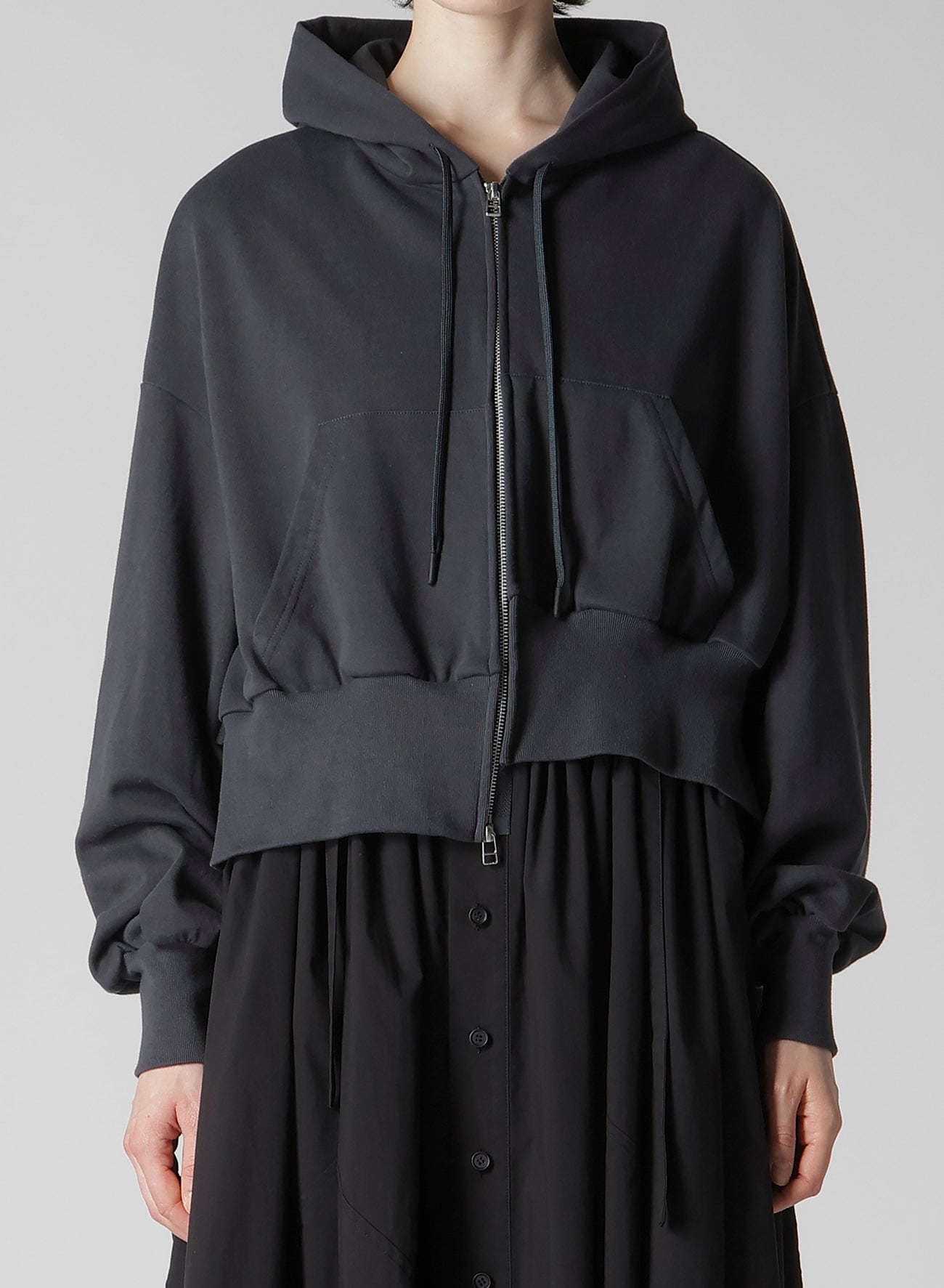 HEAVY WEIGHT FRENCH TERRY UNBALANCED HOODIE