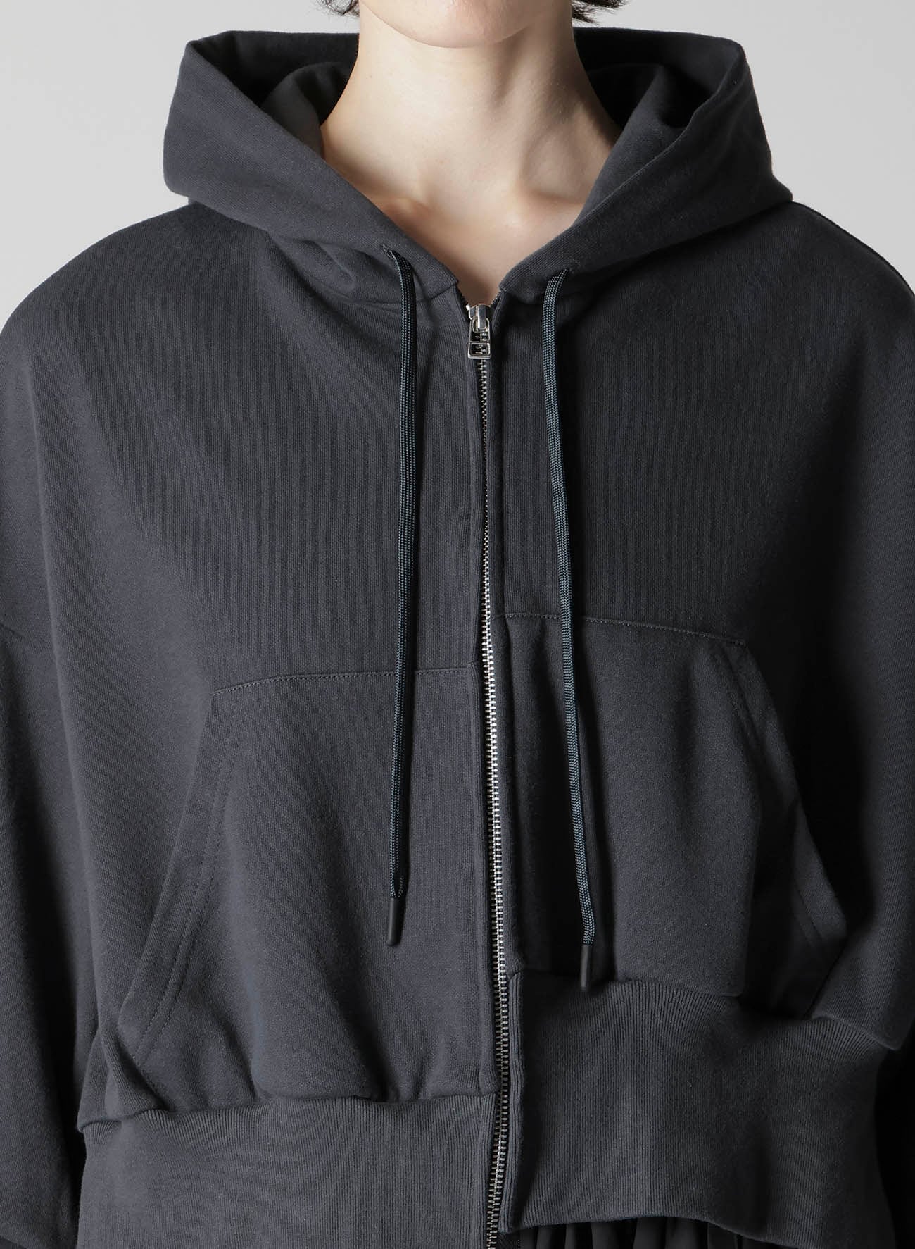 HEAVY WEIGHT FRENCH TERRY UNBALANCED HOODIE