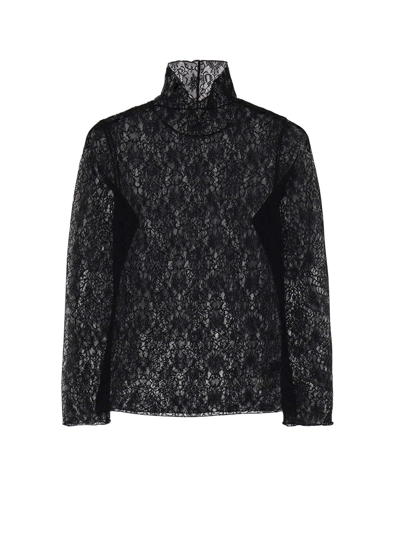 STREACH LACE TURTLENECK