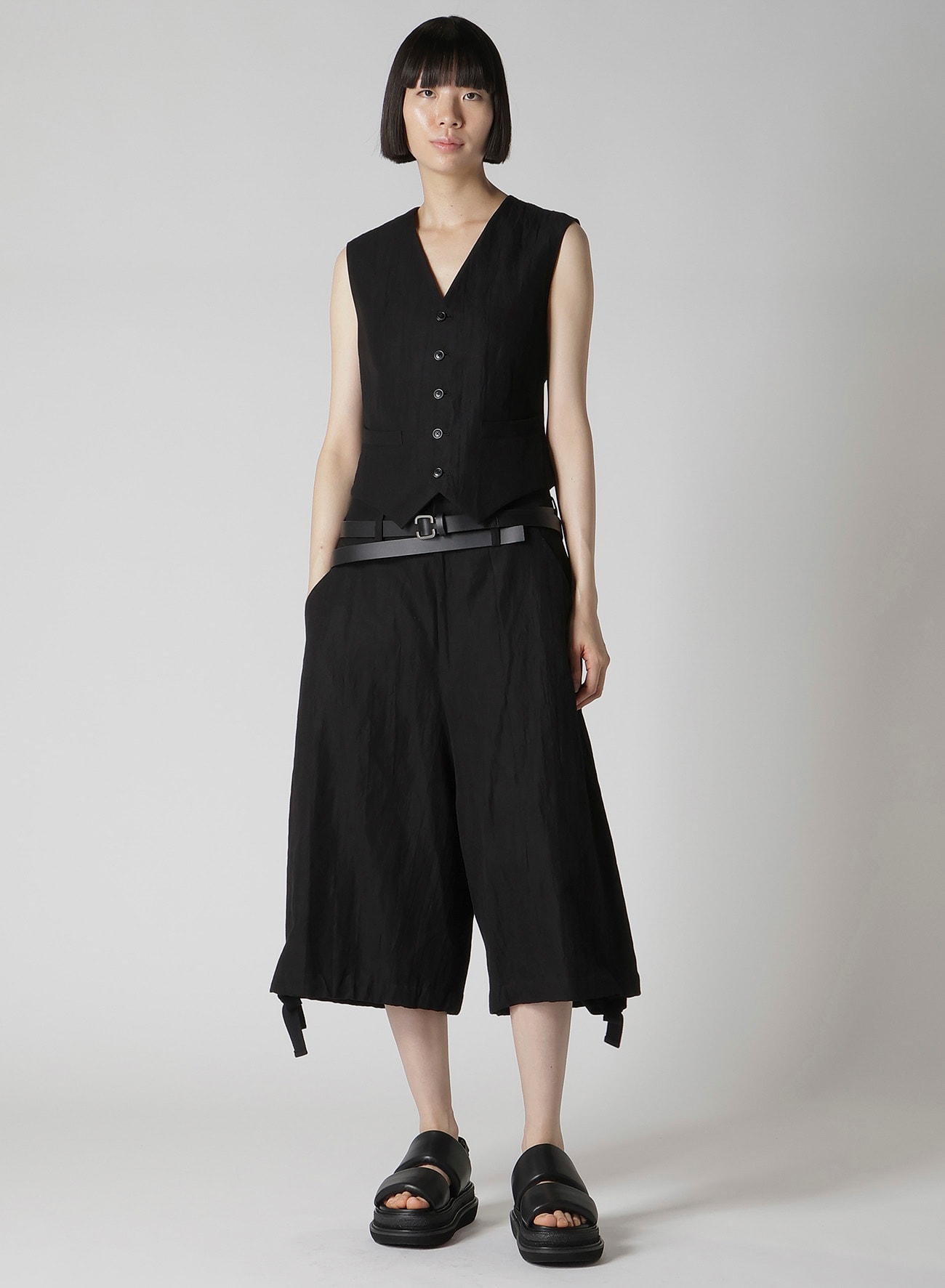 MIXED WEAVE TWILL BASIC VEST