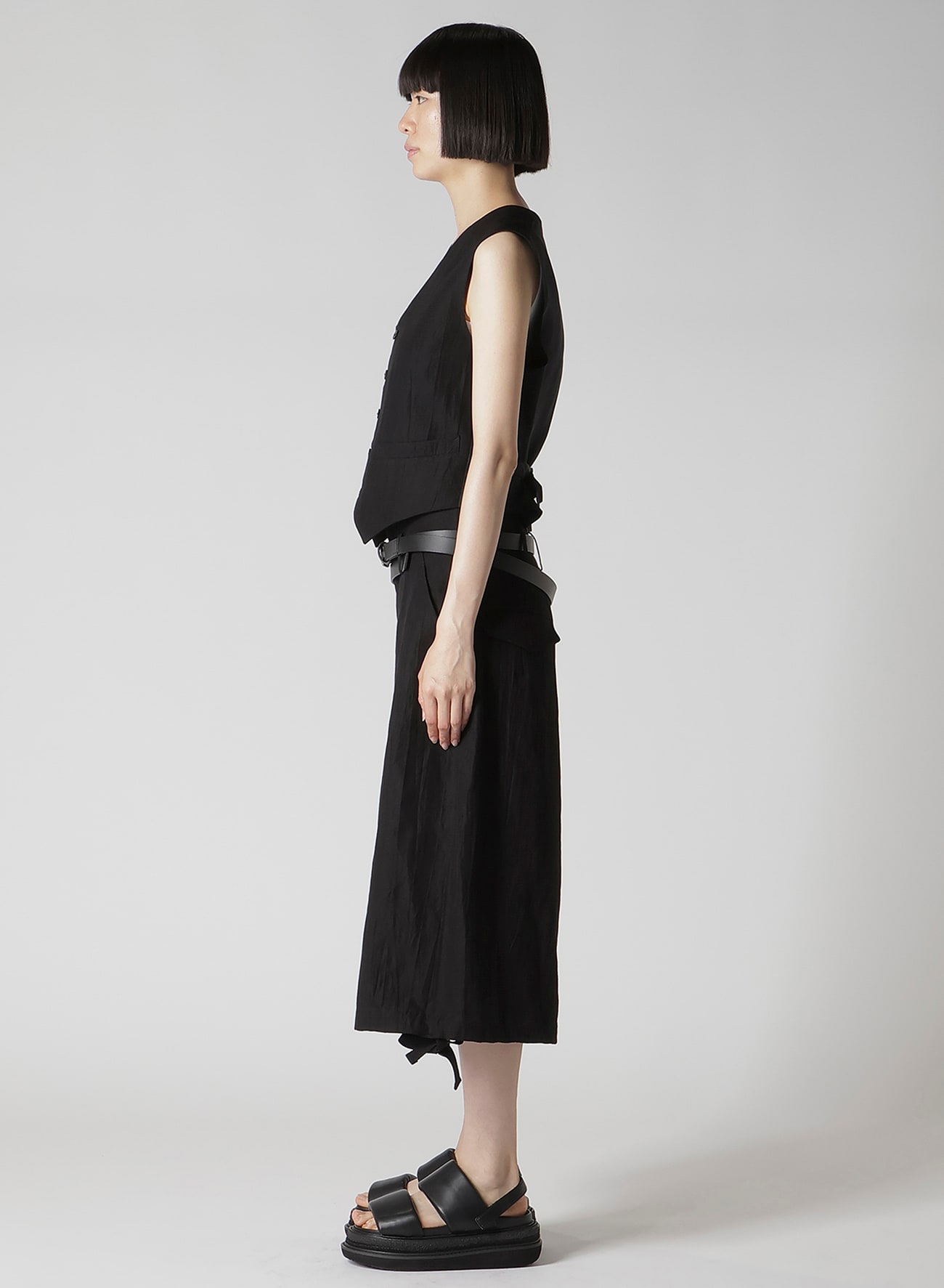 MIXED WEAVE TWILL BASIC VEST