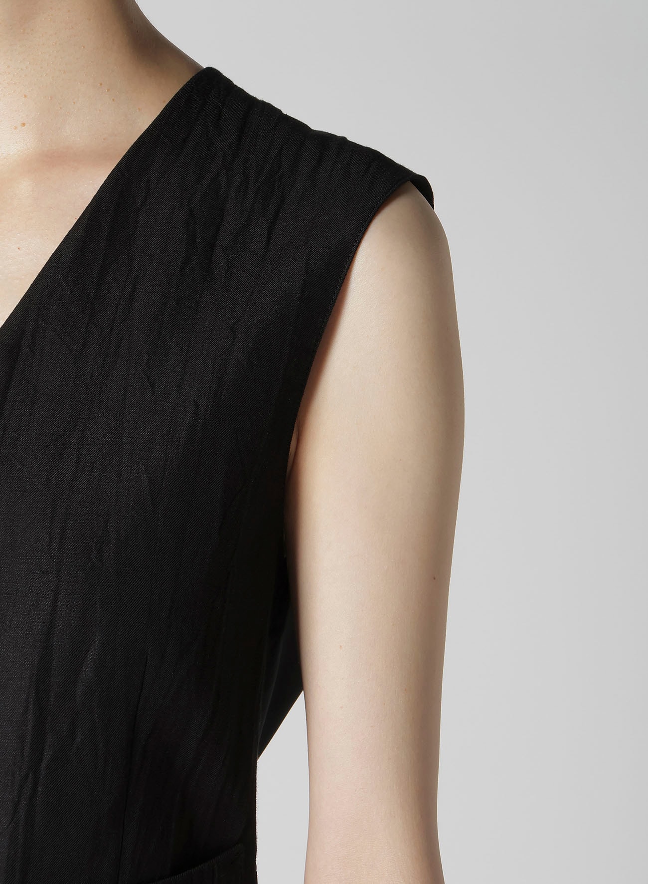 MIXED WEAVE TWILL BASIC VEST