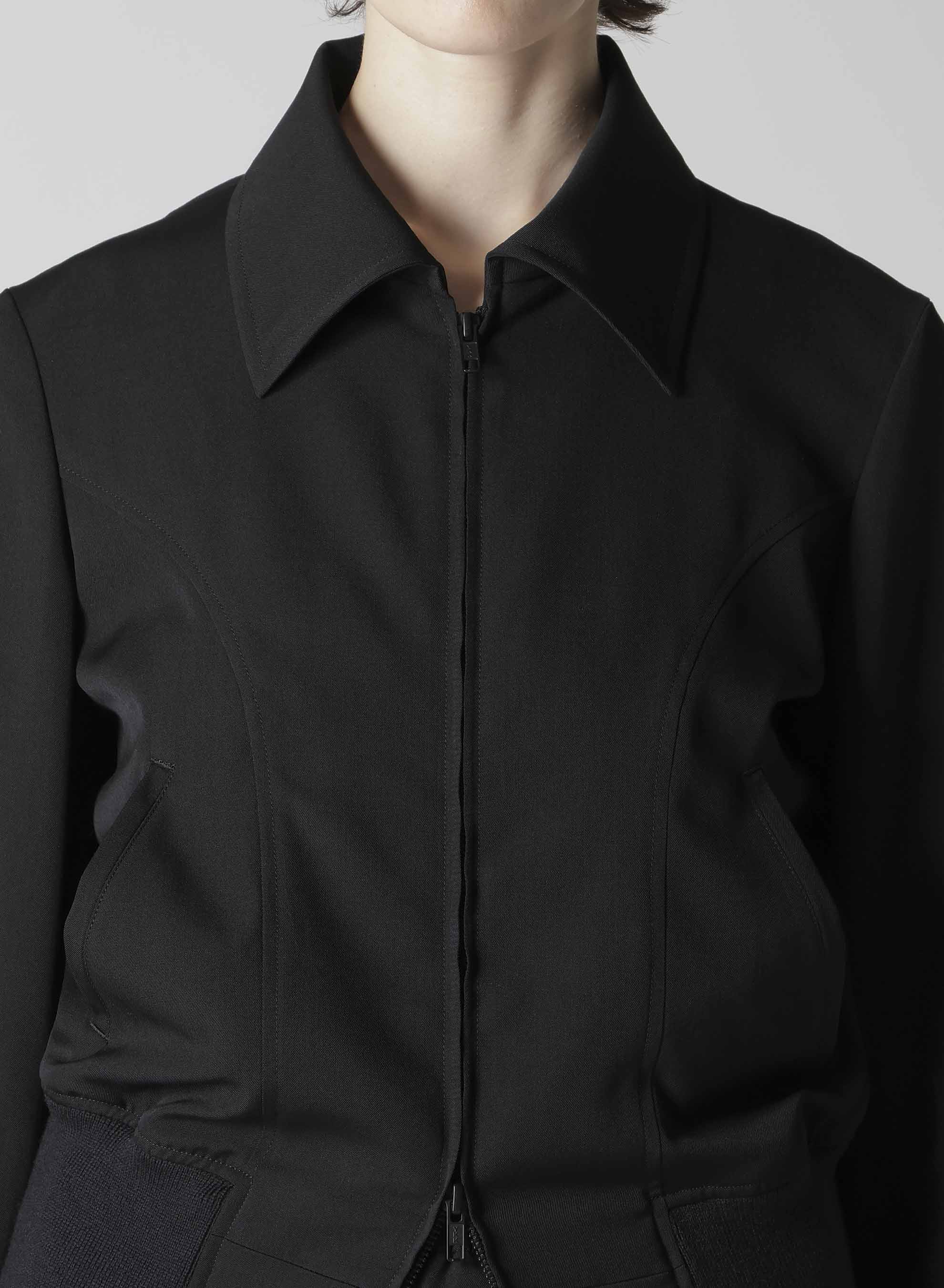 GABARDINE CROPPED BLOUSON