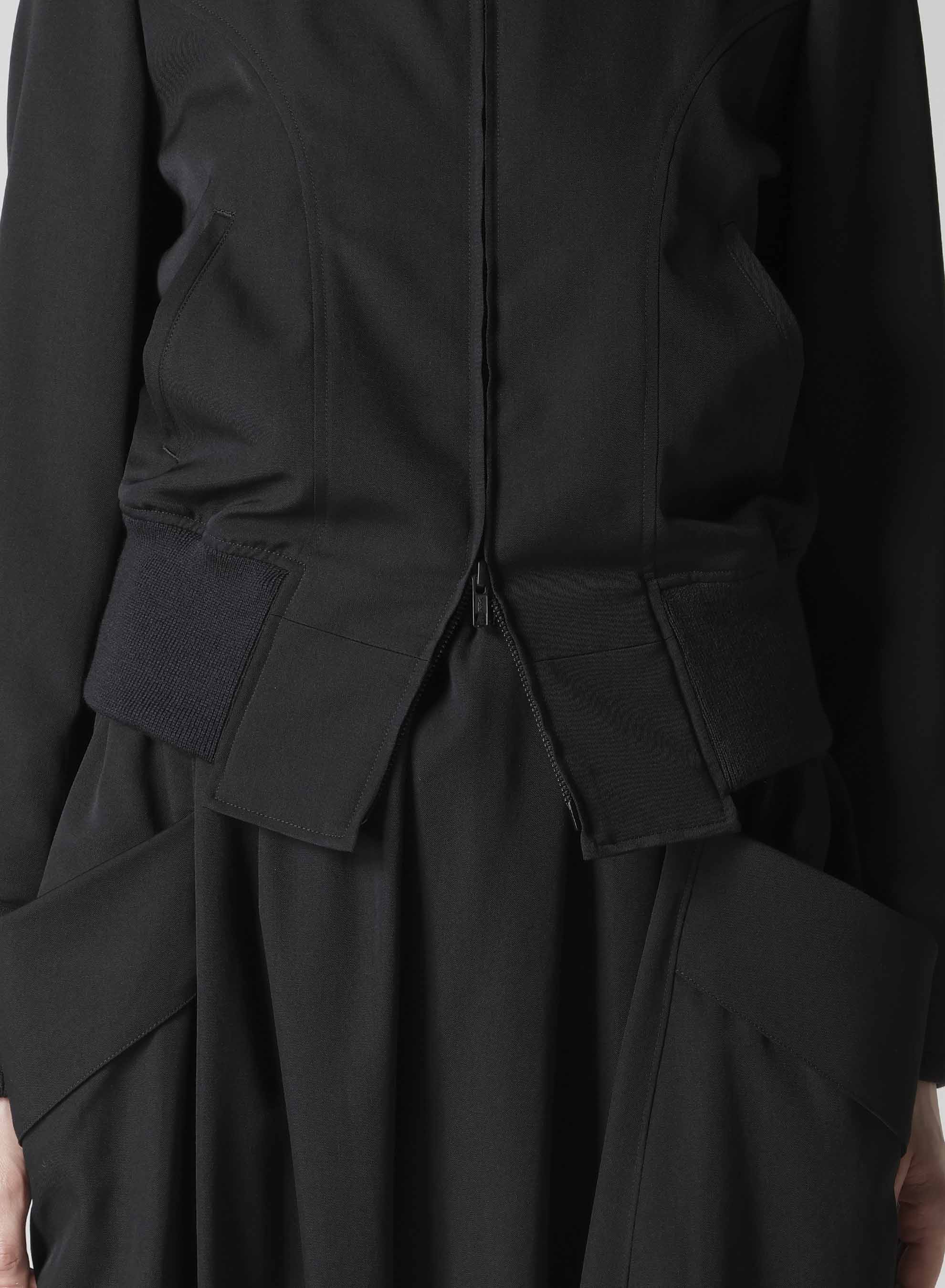 GABARDINE CROPPED BLOUSON