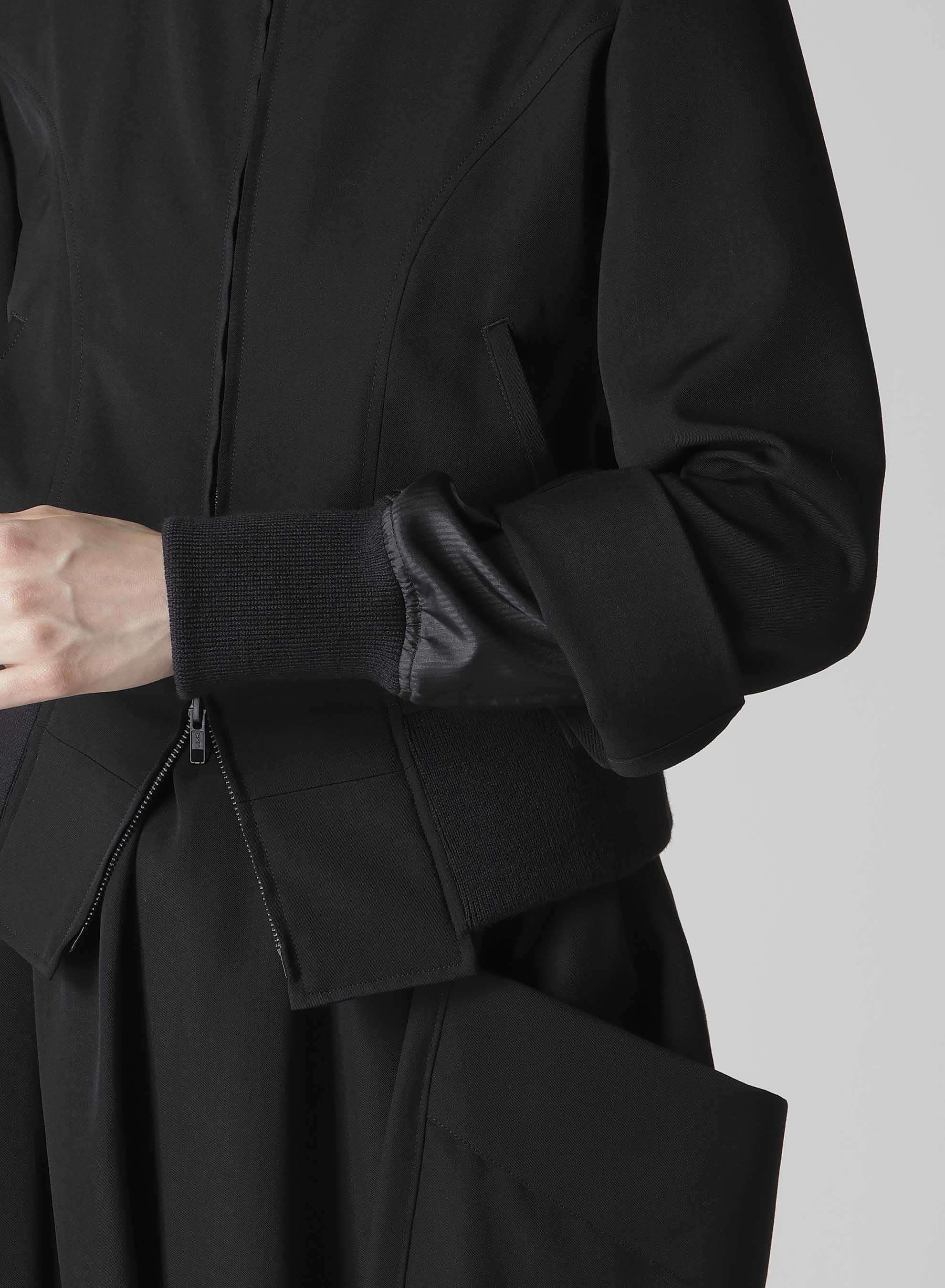 GABARDINE CROPPED BLOUSON