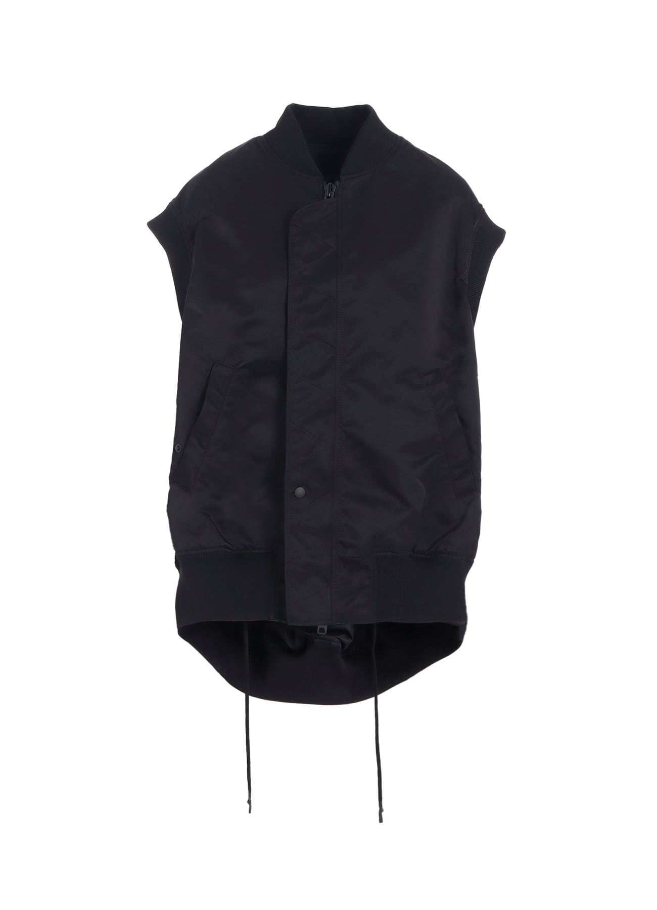 HIGH DENSITY Ny TWILL SLEEVELESS BOMBER JACKET