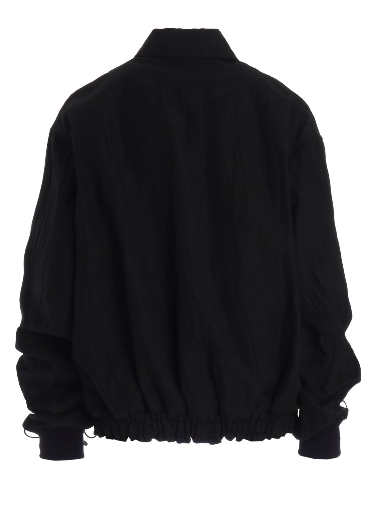 MIXED WEAVE TWILL SHIRRING SLEEVE JACKET