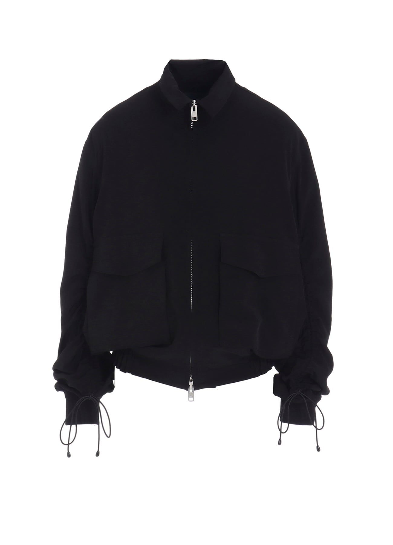 TA/PE CREPE DE CHINE SHIRRING SLEEVE JACKET