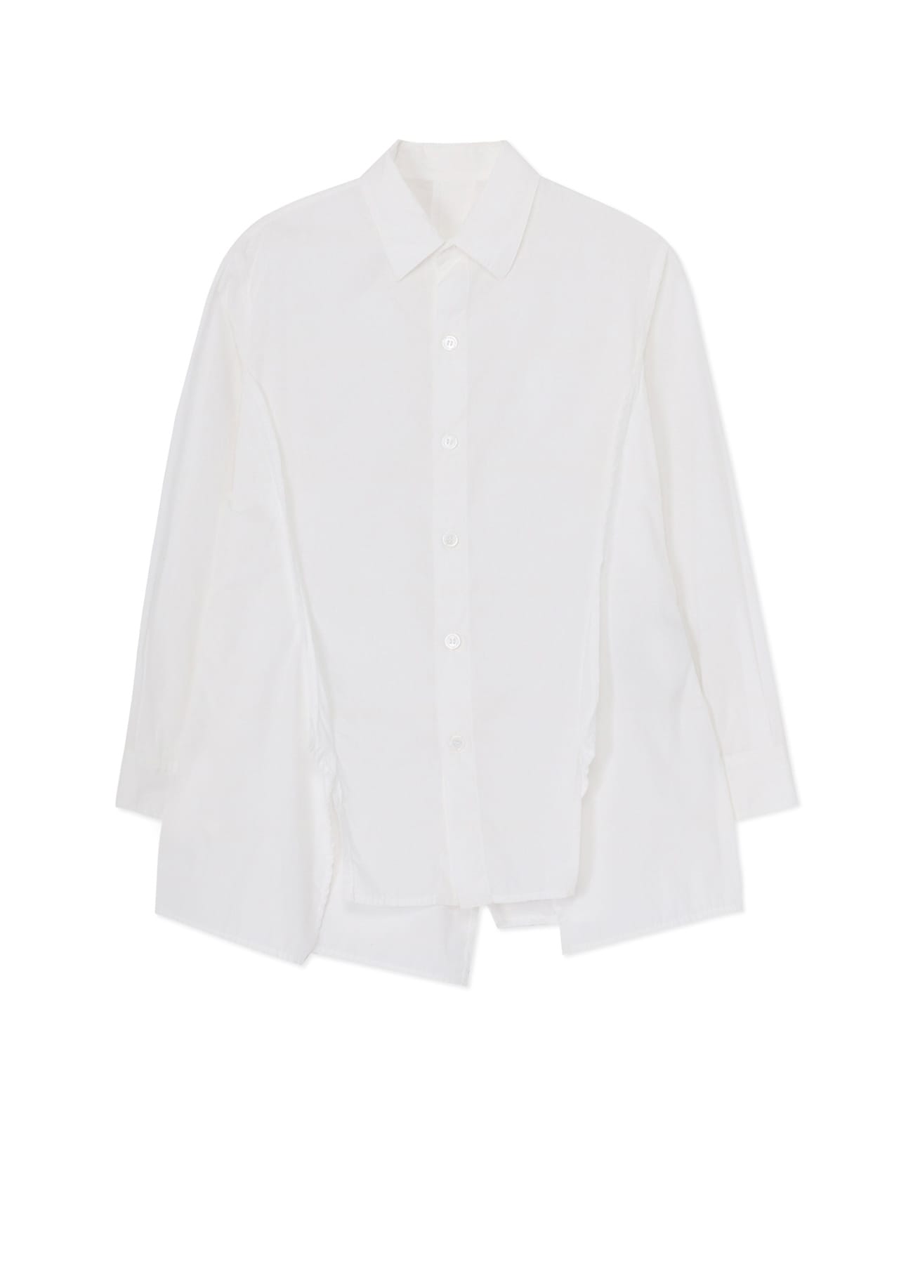 COTTON BROAD OVERLAPPED SEAM BLOUSE