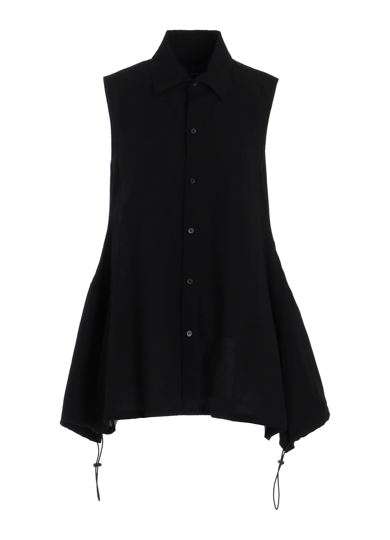 C/L/RA CAMBRIC R-SLEEVELESS TIE BLOUSE