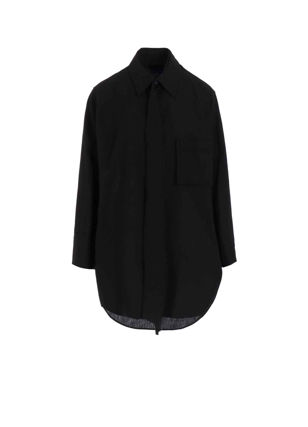 C/L/RA CAMBRIC R-CUTTING TIE BLOUSE