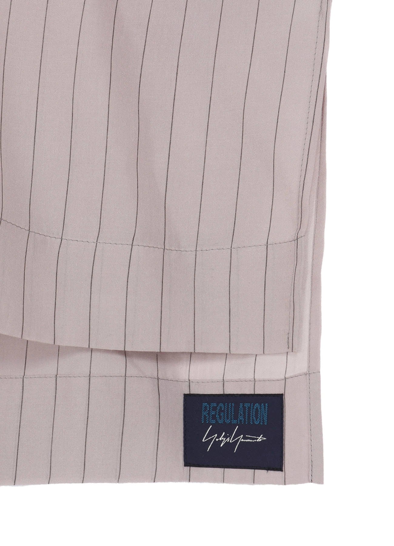 STRIPE BIG BLOUSE(S Grey x Black): Yohji Yamamoto｜THE SHOP