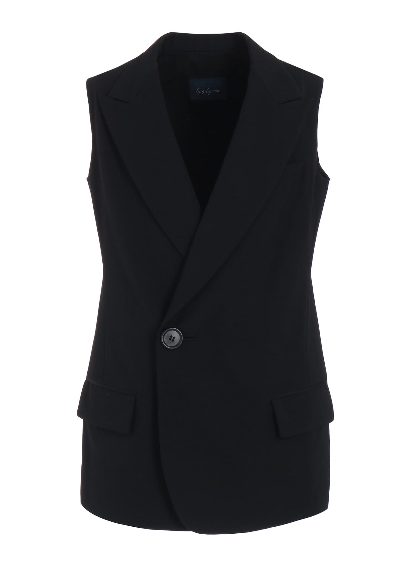 GABARDINE R-SLEEVELESS JKT