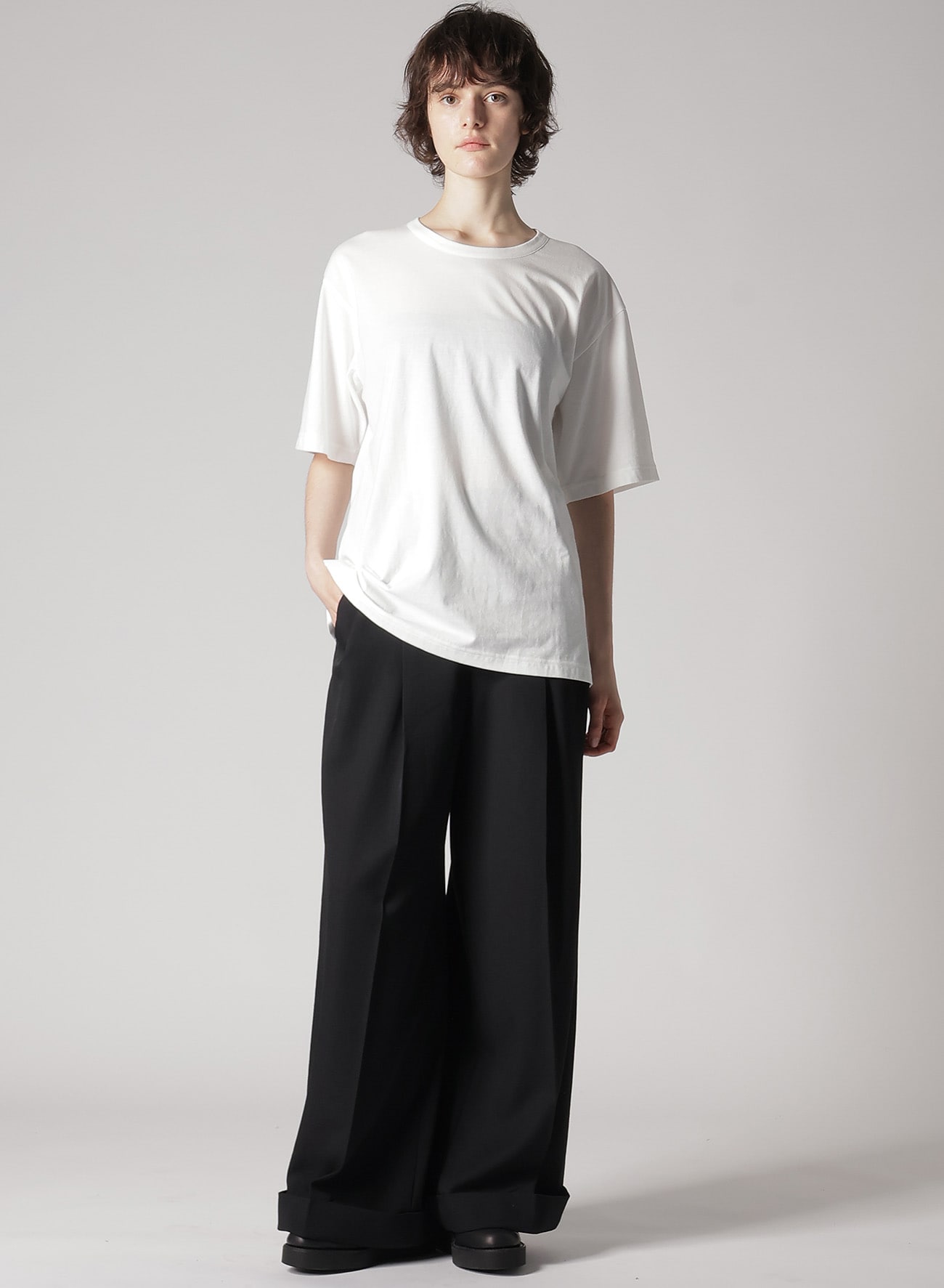 【12/6 10:00 Release】GABARDINE R-55W BAGGY PANTS