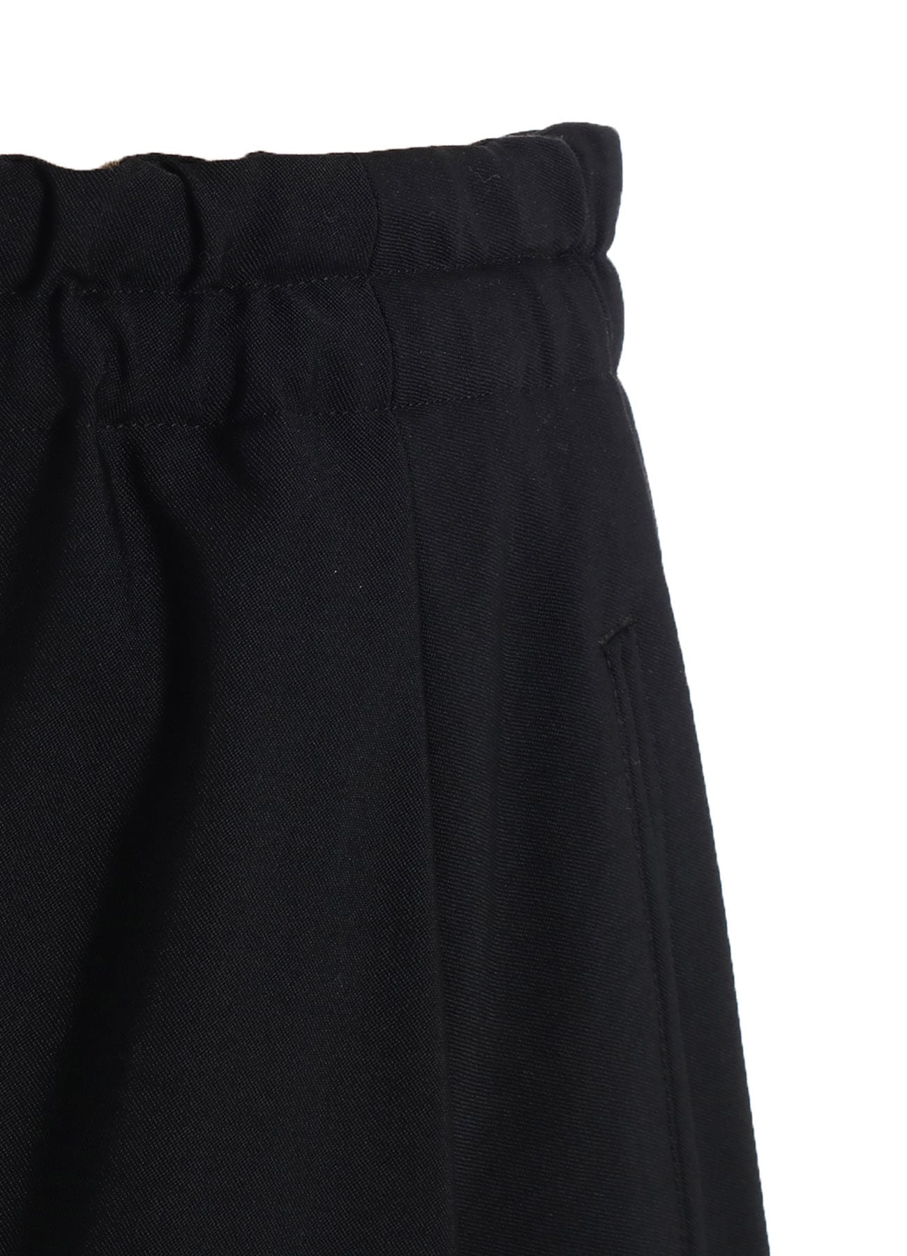 WOOL GABADINE R-TUCK FLARE SKIRT