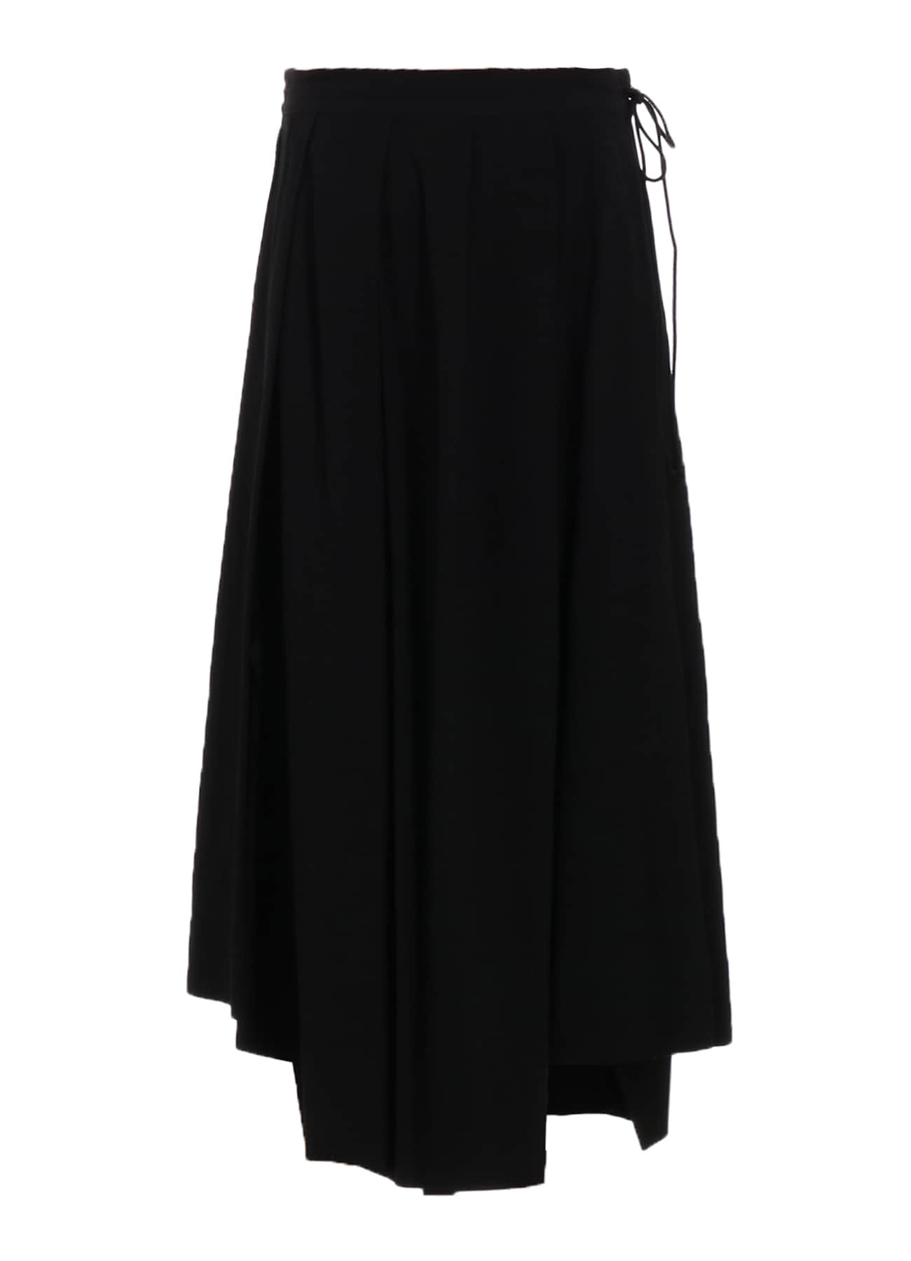 RY/LI POPLIN R-UNBALANCED TUCK SKIRT