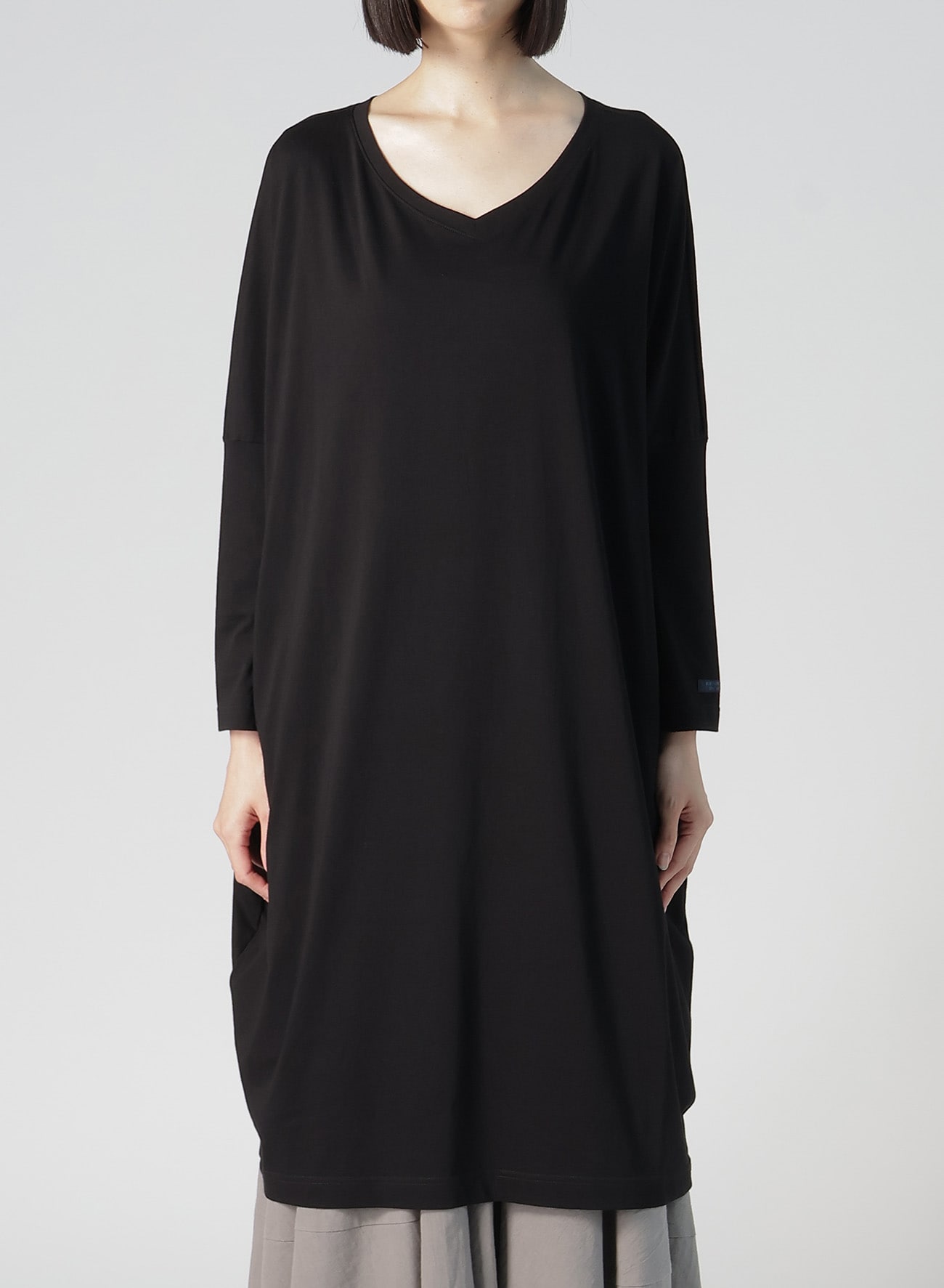 【12/6 10:00 Release】COTTON SINGLE JERSEY R-DOLMAN BIG DRESS