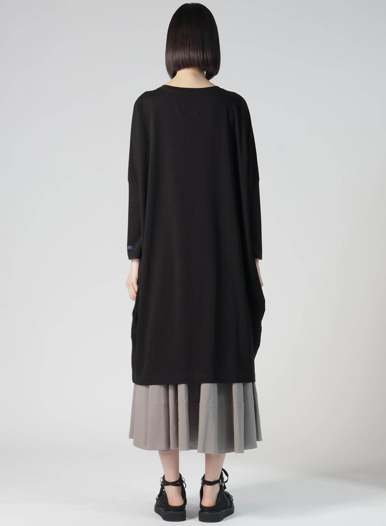 【12/6 10:00 Release】COTTON SINGLE JERSEY R-DOLMAN BIG DRESS