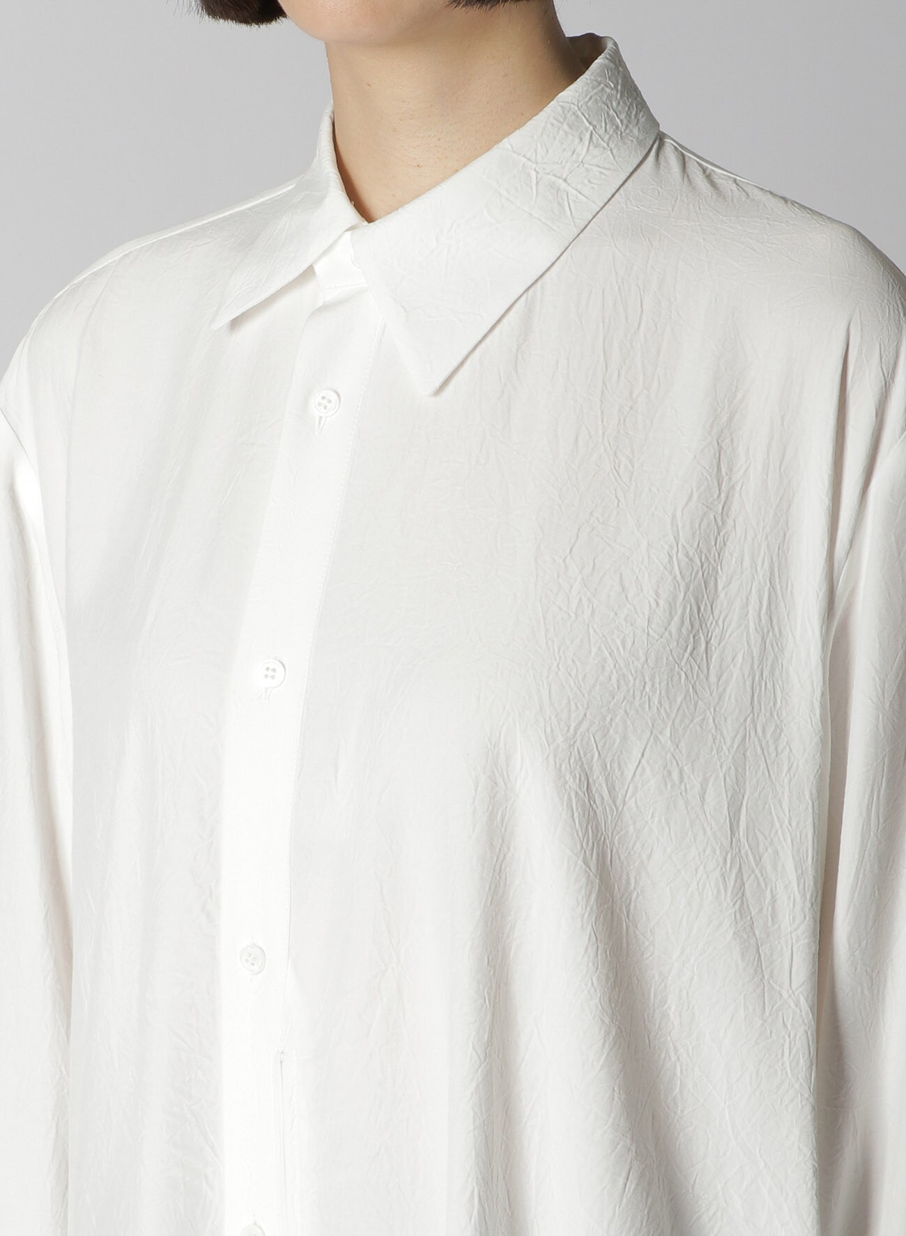 RAYON DECONSTRUCTED ASYMMETRIC SHIRT