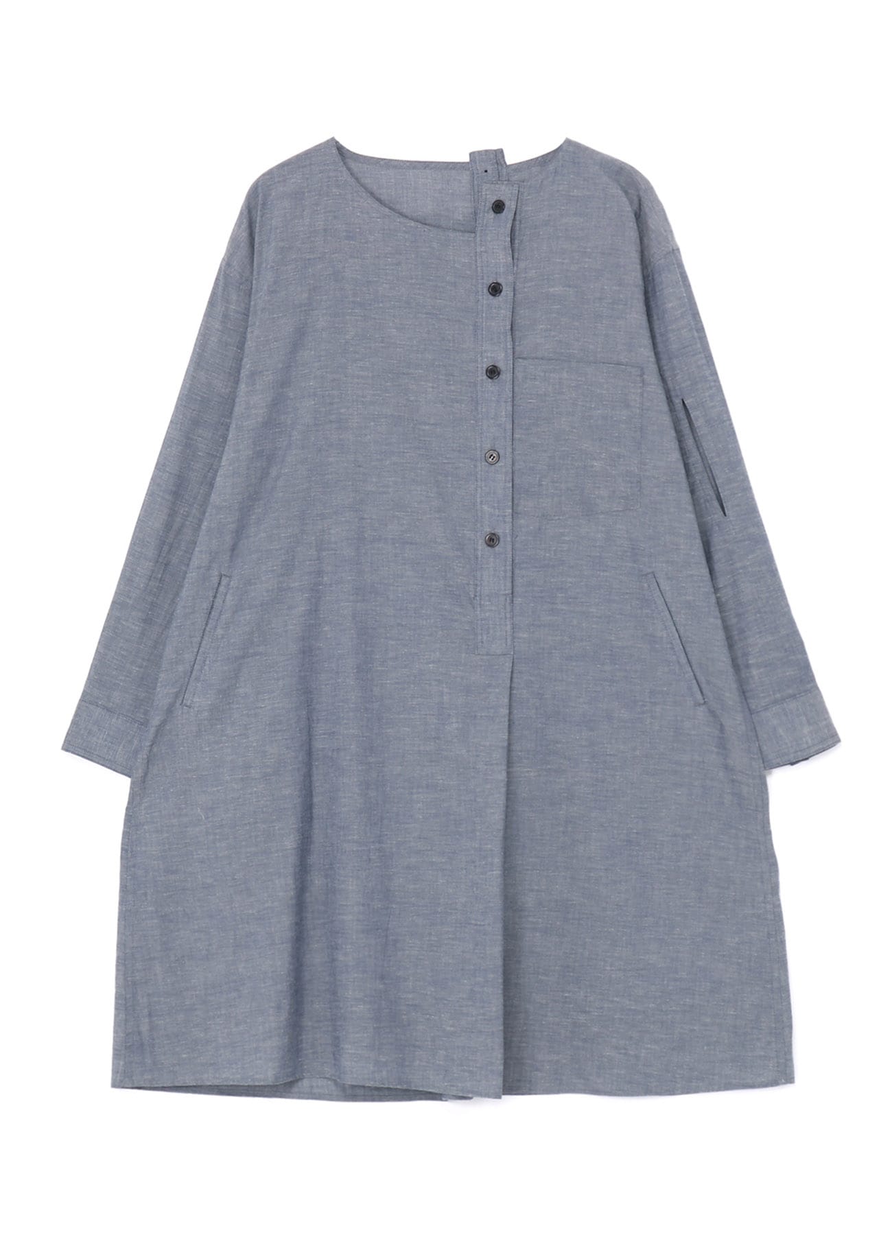 CHAMBRAY DECONSTRUCTED DRESS