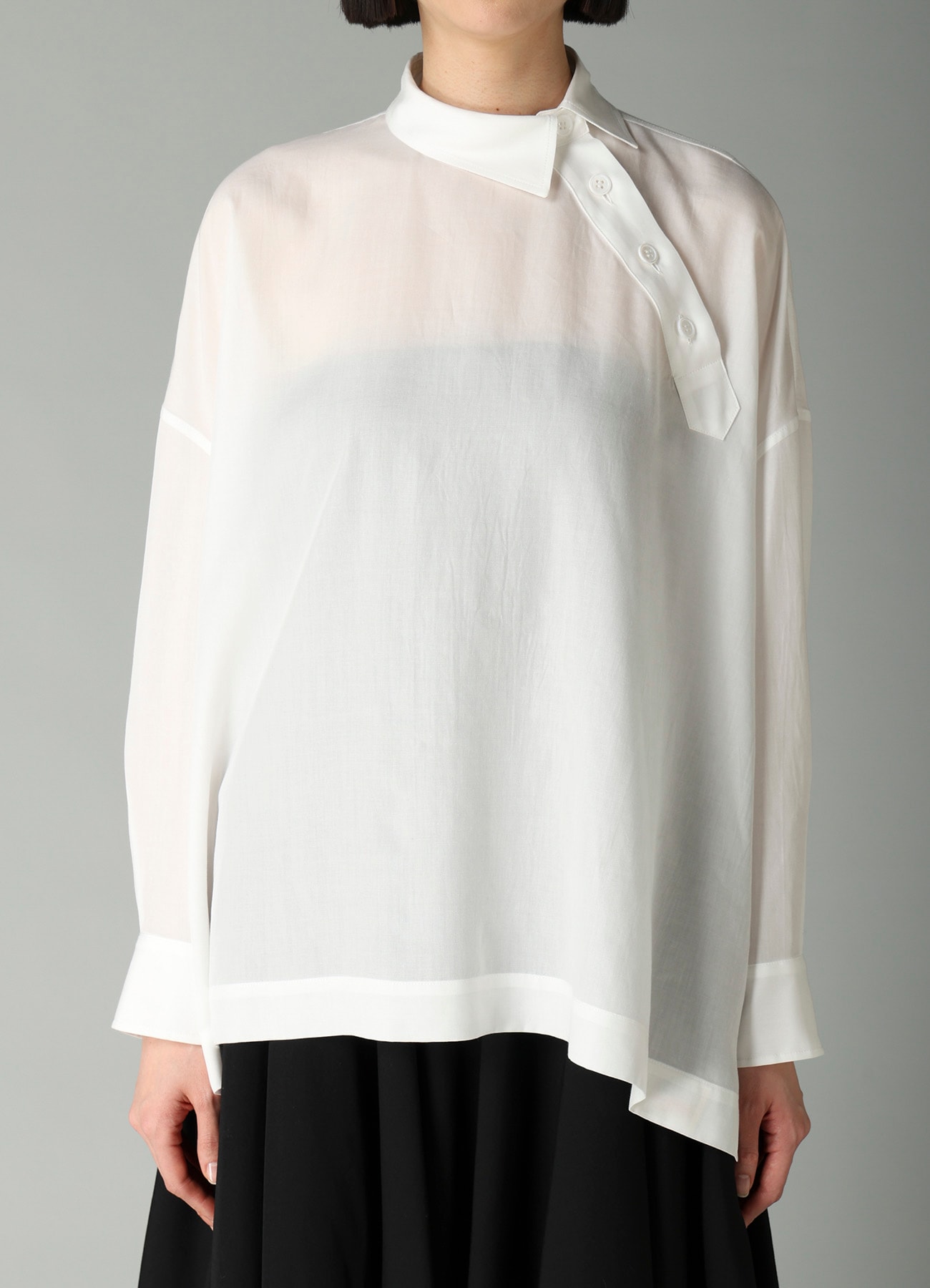 CELLULOSE POPLIN B PULLOVER BLOUSE