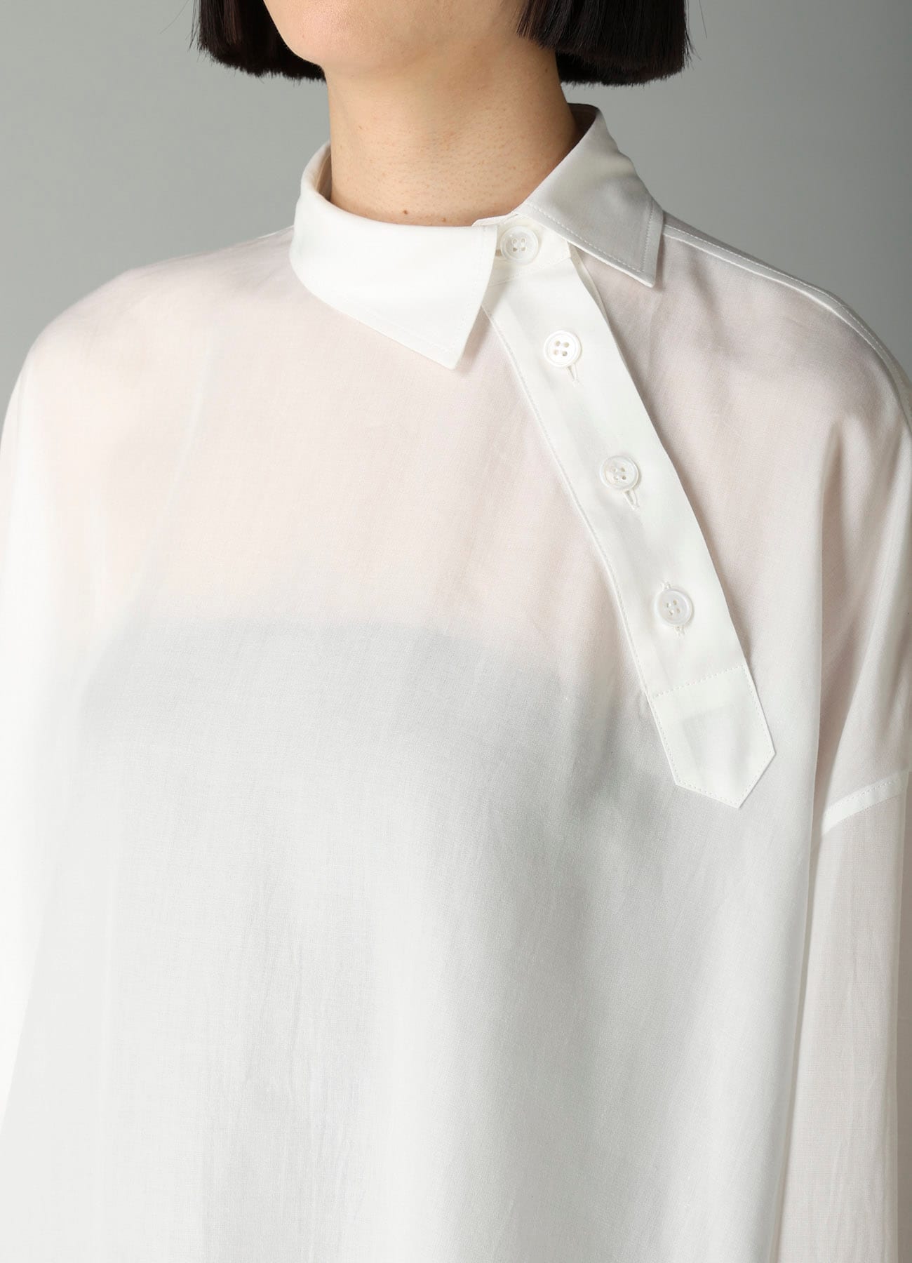 CELLULOSE POPLIN B PULLOVER BLOUSE