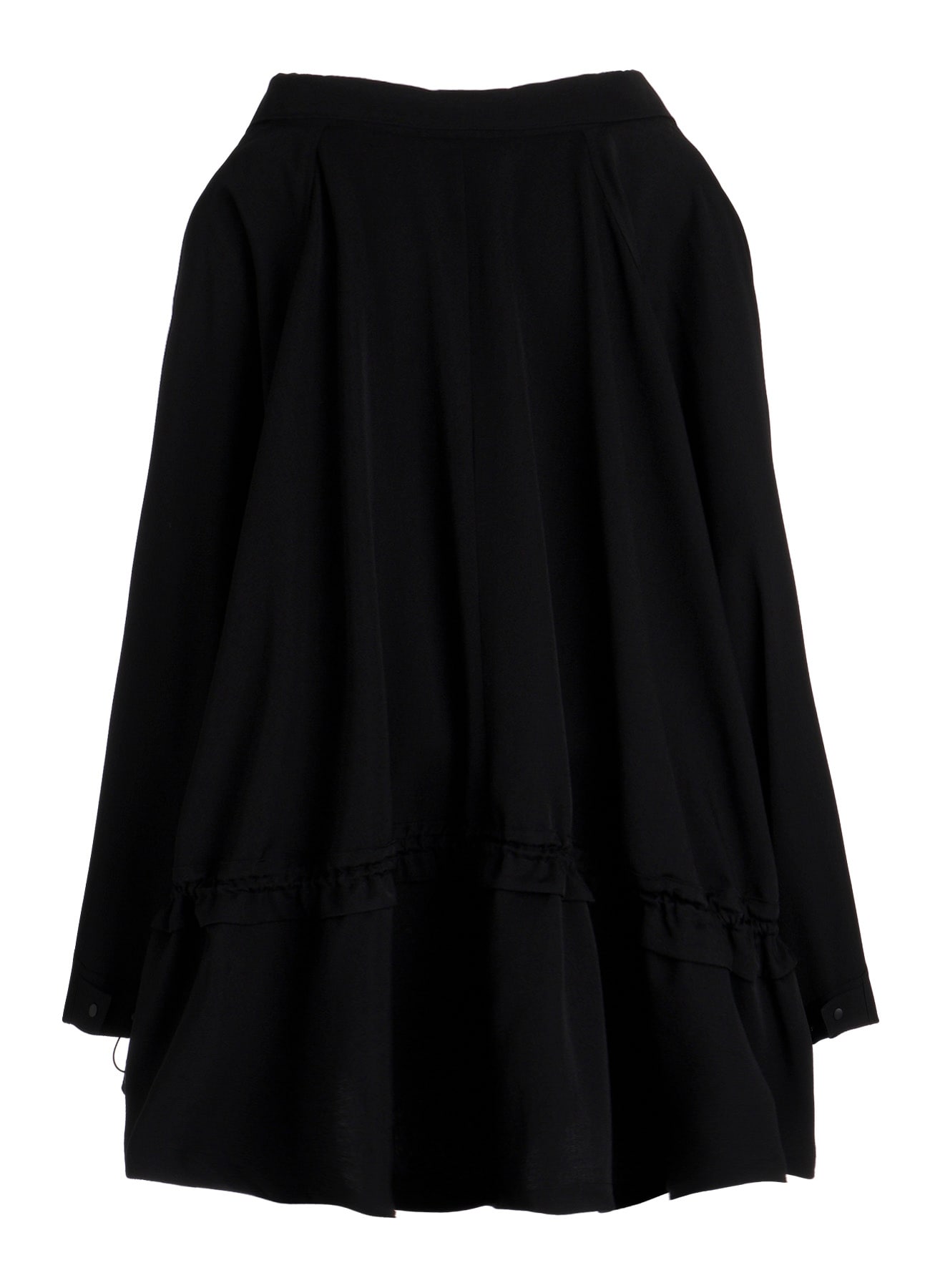 GABARDINE DRAWSTRING COAT