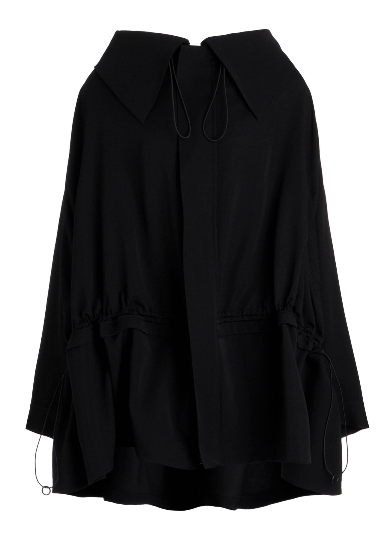 GABARDINE DRAWSTRING COAT
