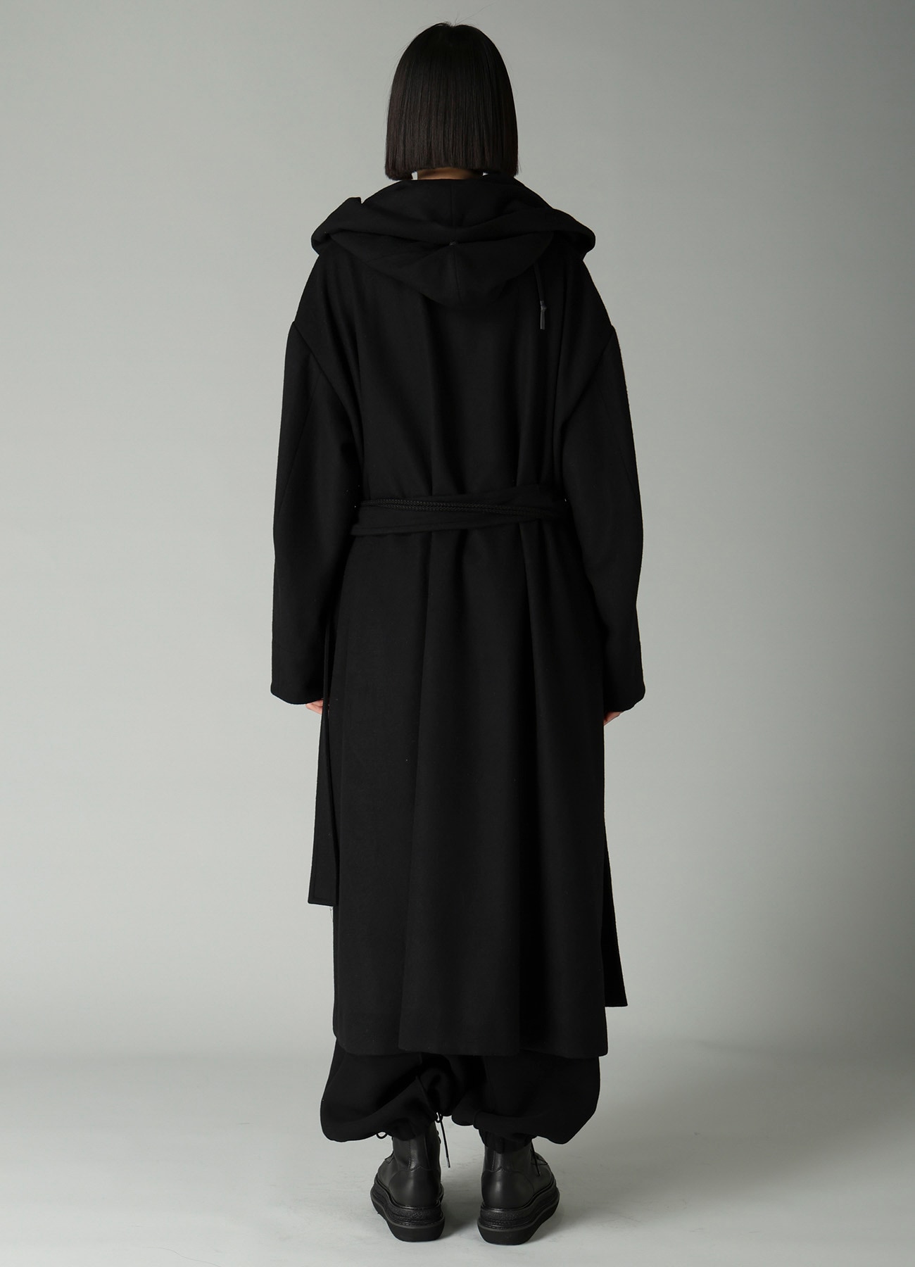 MELTON HOODED DUFFLE COAT