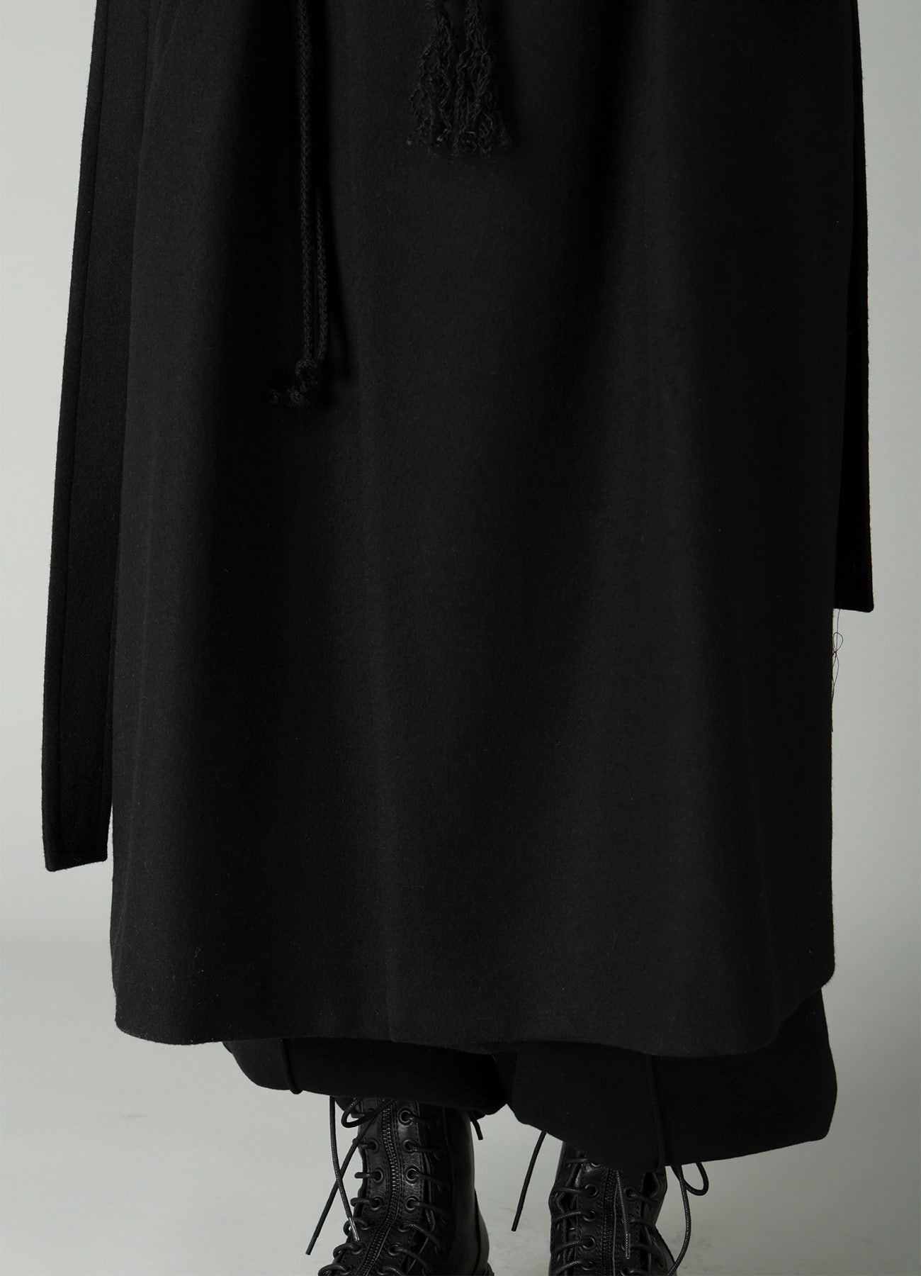 MELTON HOODED DUFFLE COAT