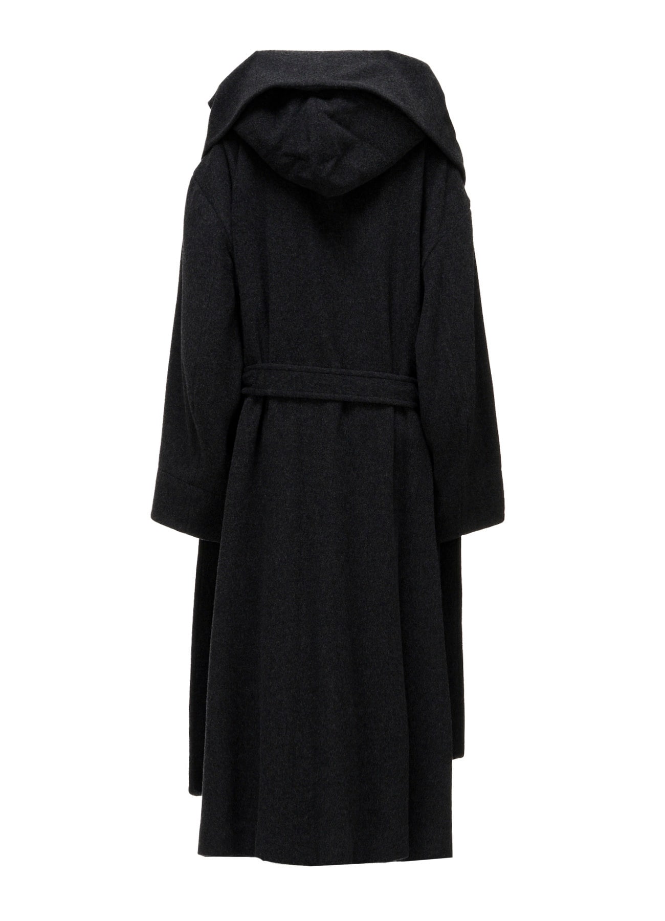 CASHMERE MIXED BEAVER HOODED DUFFLE COAT