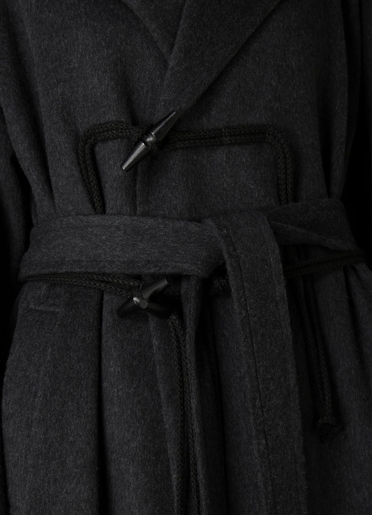 CASHMERE MIXED BEAVER HOODED DUFFLE COAT