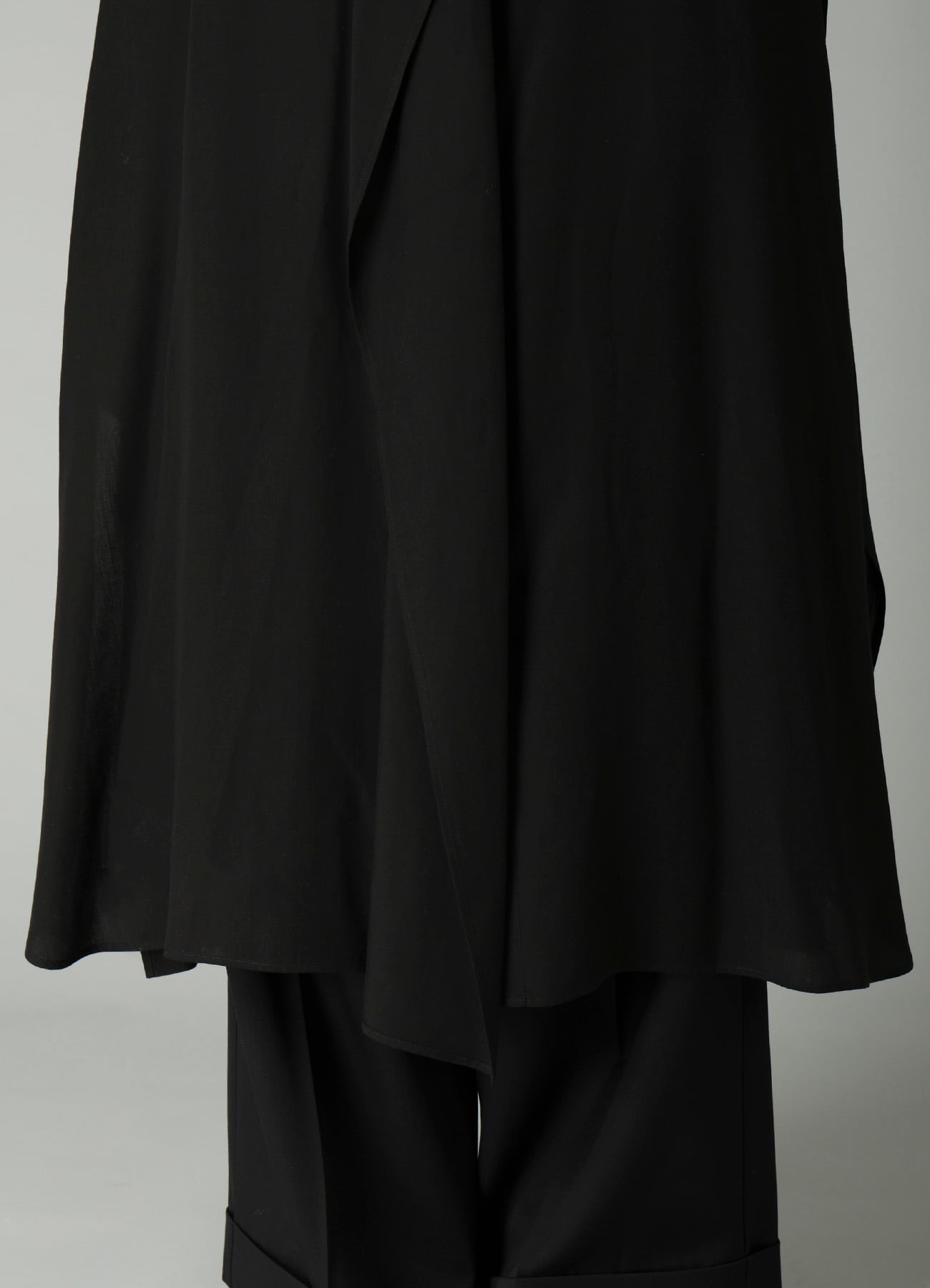 CELLULOSE POPLIN DRAPED SHIRT DRESS