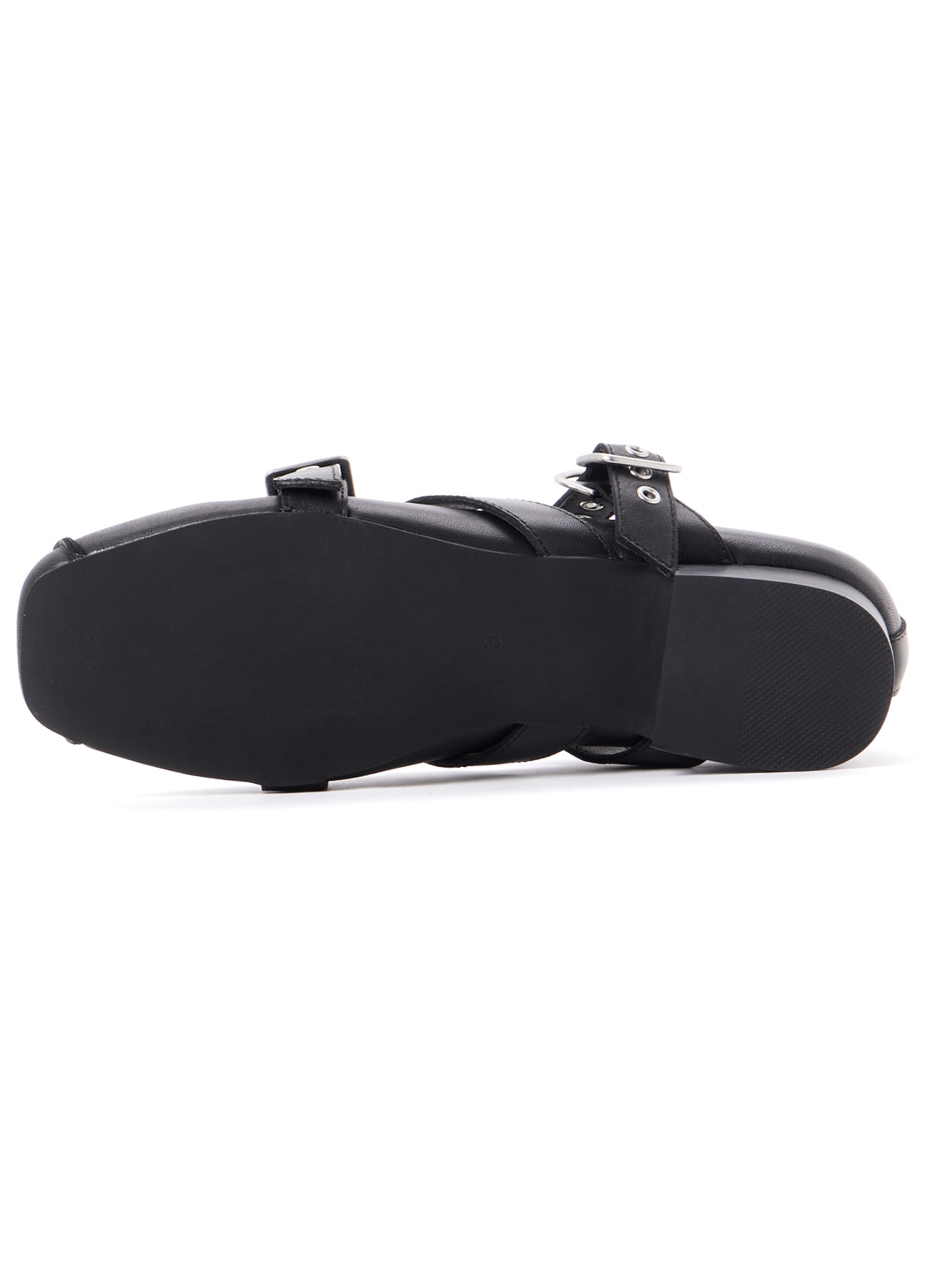 OIL SMOOTH LEATHER 3 STRAPS PUMPS