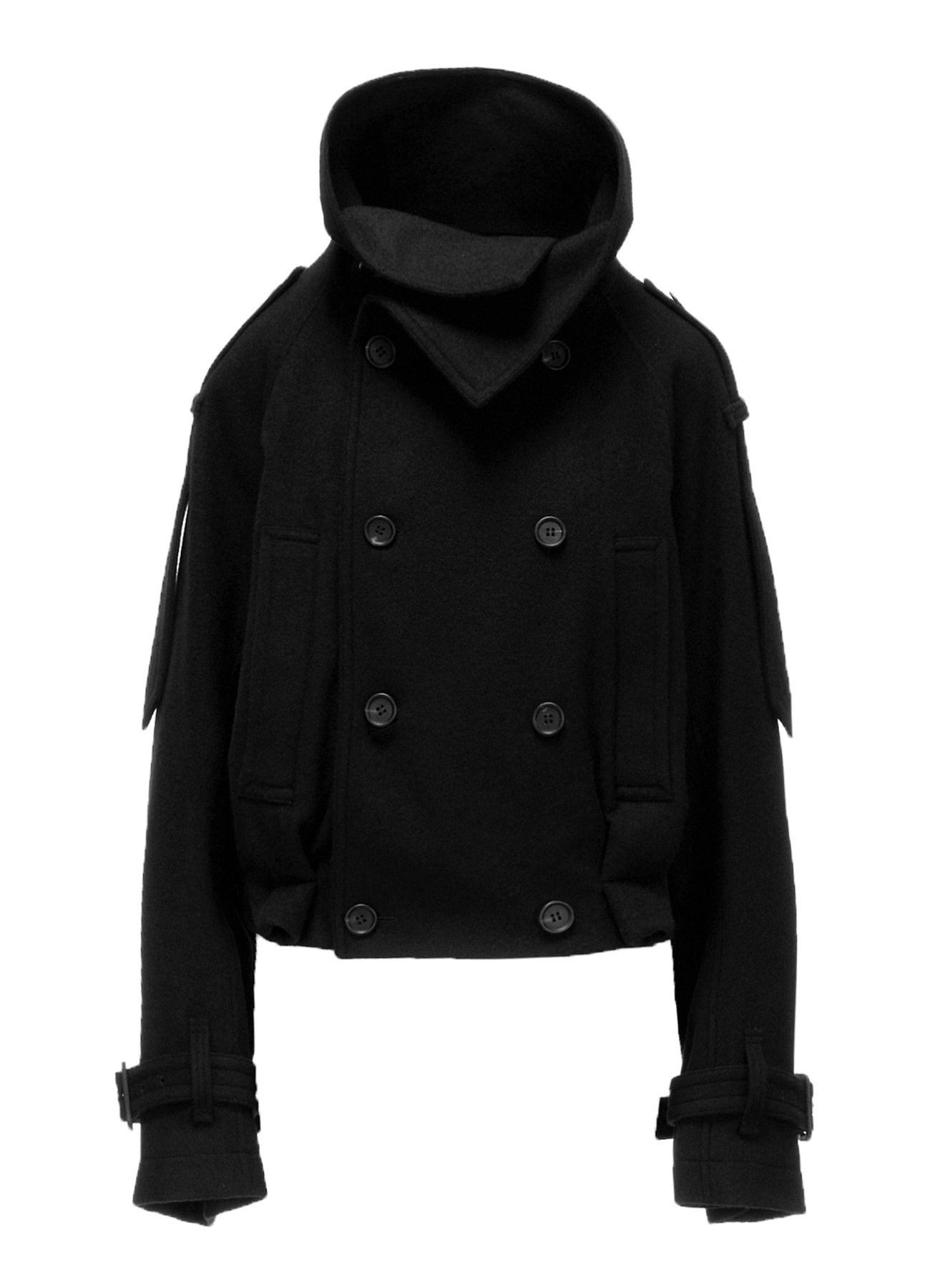MELTON SHORT TRENCH JACKET