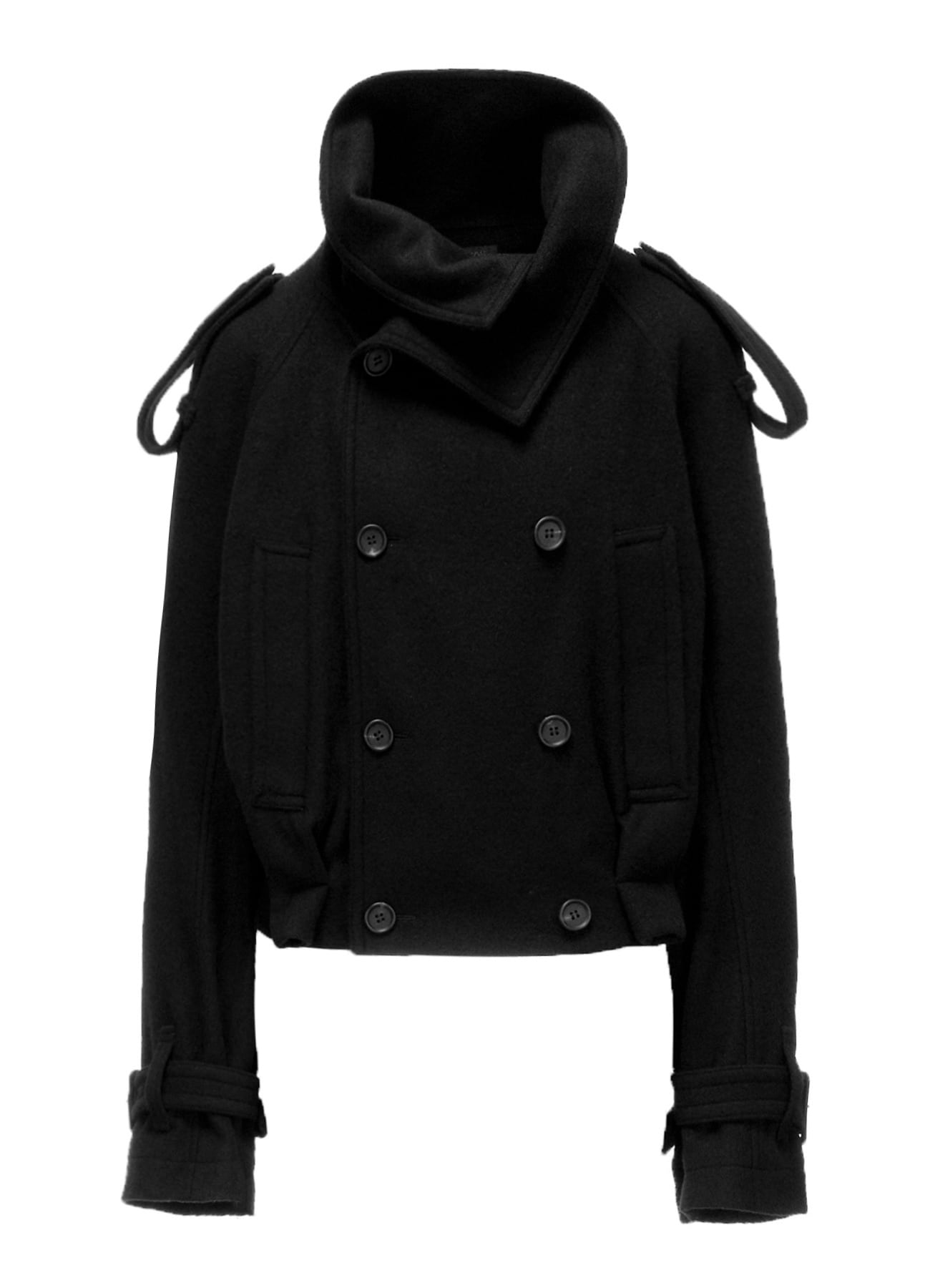 MELTON SHORT TRENCH JACKET