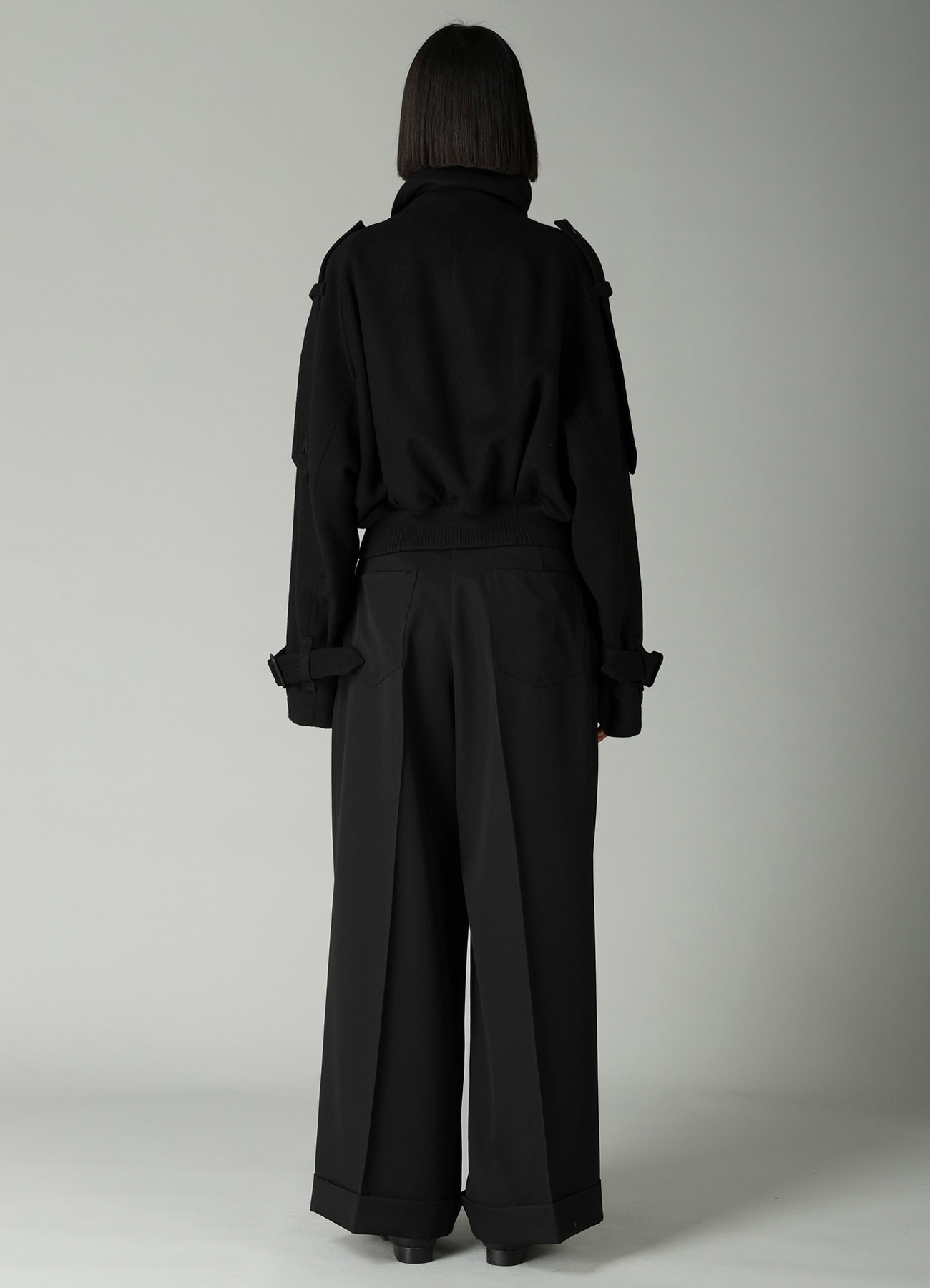 MELTON SHORT TRENCH JACKET