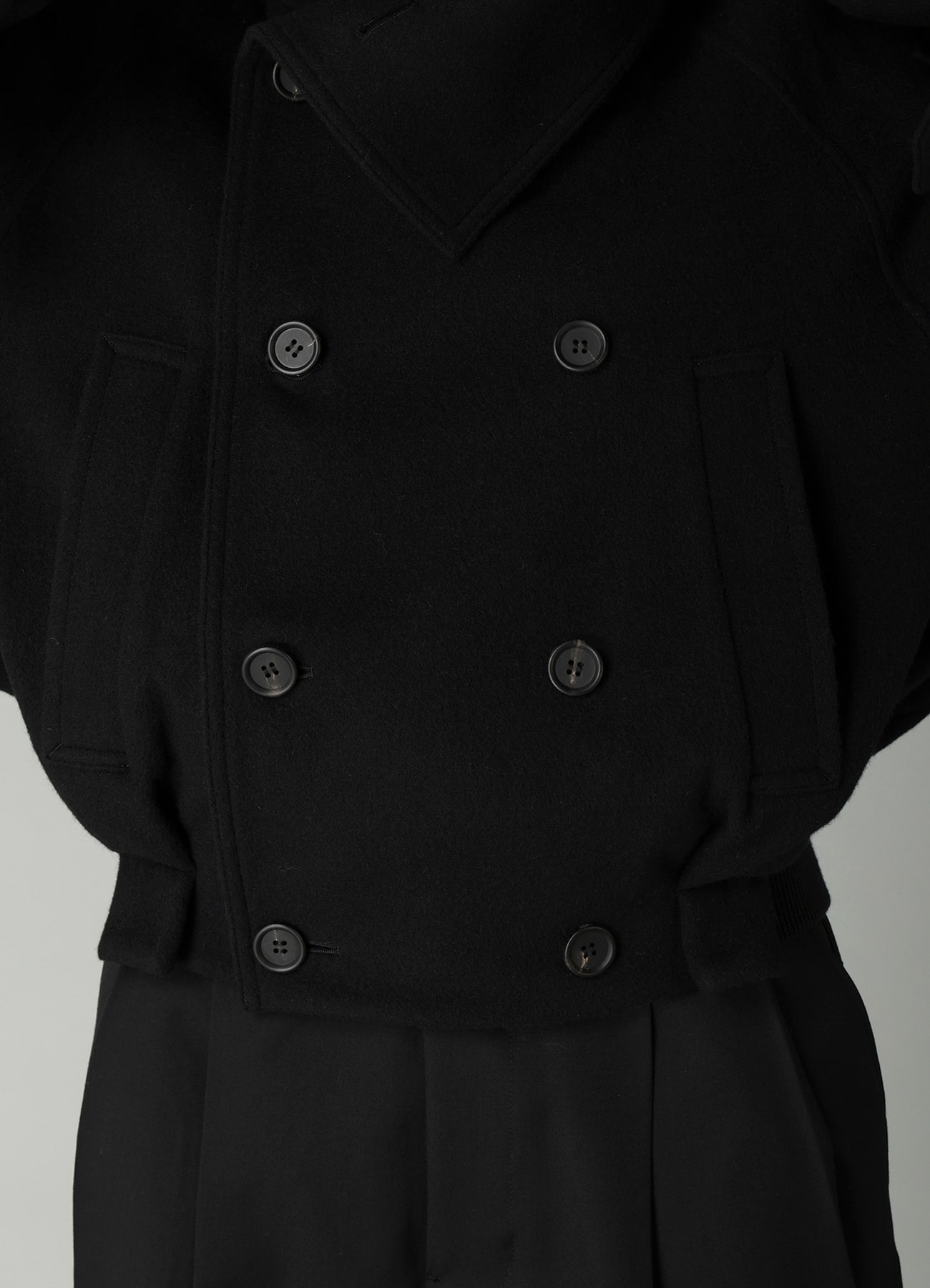 MELTON SHORT TRENCH JACKET