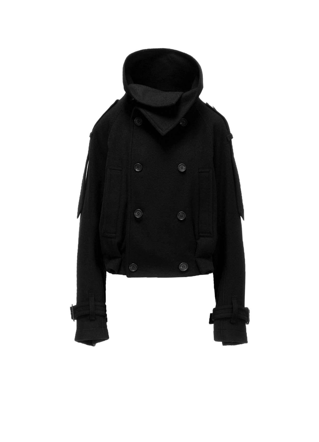 MELTON SHORT TRENCH JACKET