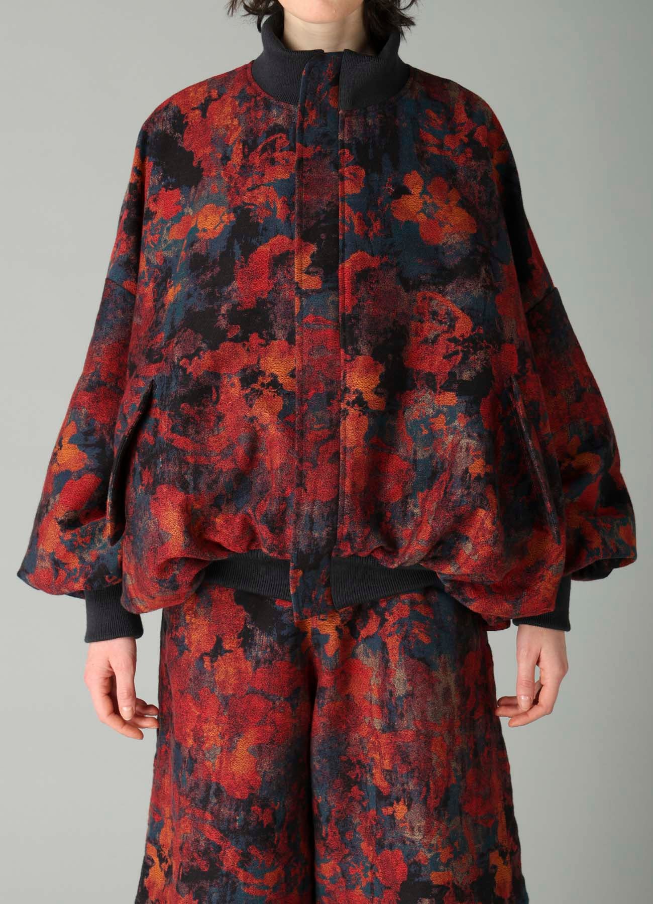 JQ REDxBLUE BALLOON BLOUSON