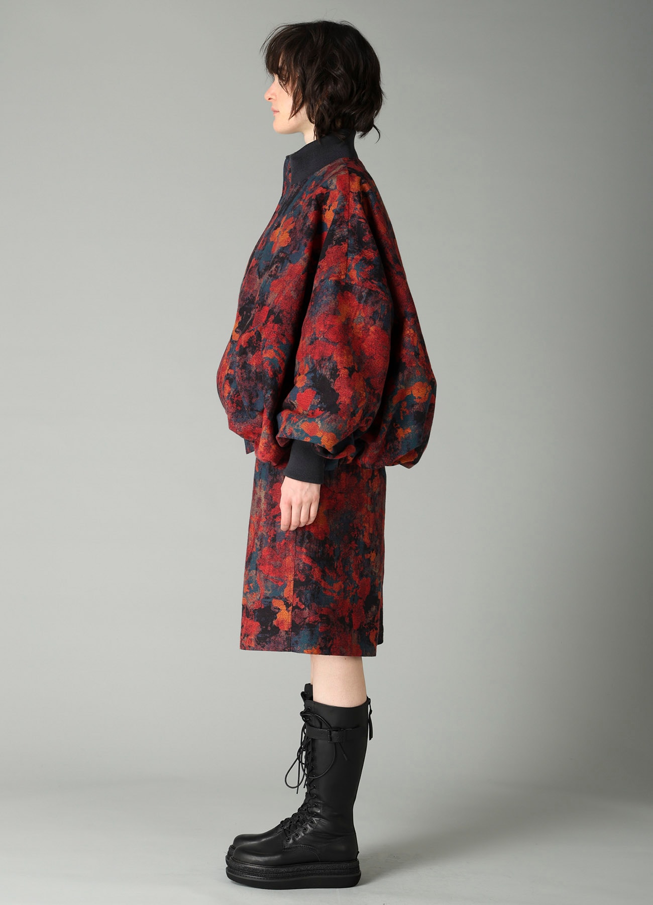 JQ REDxBLUE BALLOON BLOUSON