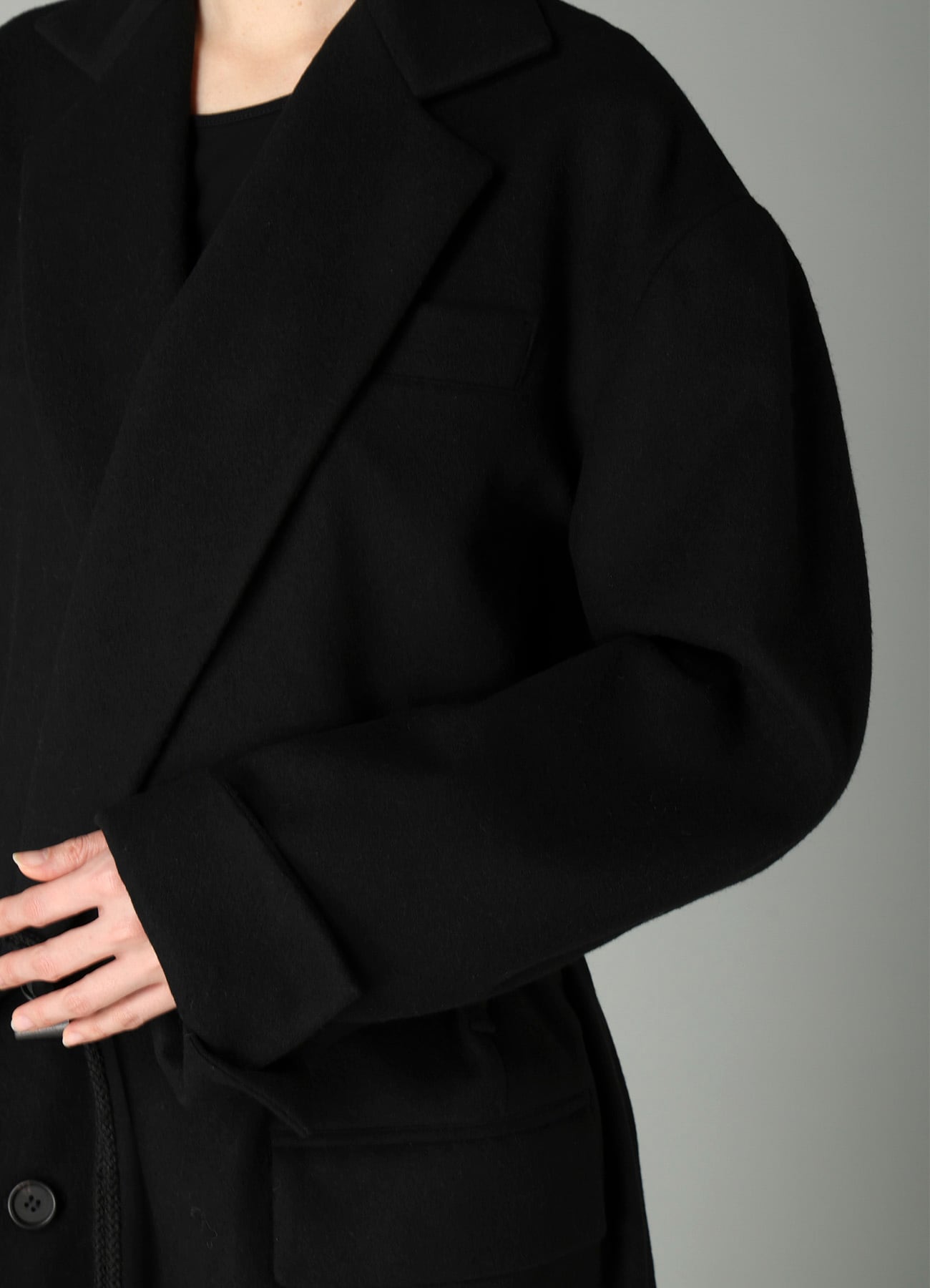 MELTON TOGGLE B DETAIL JACKET