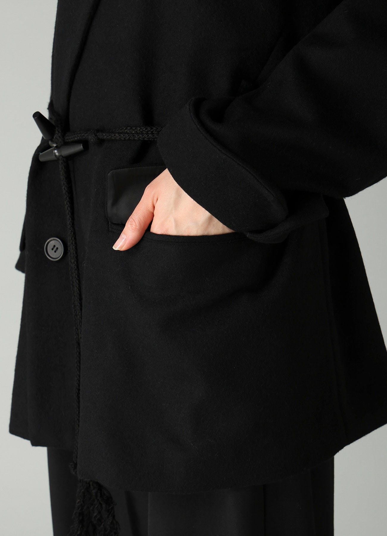 MELTON TOGGLE B DETAIL JACKET